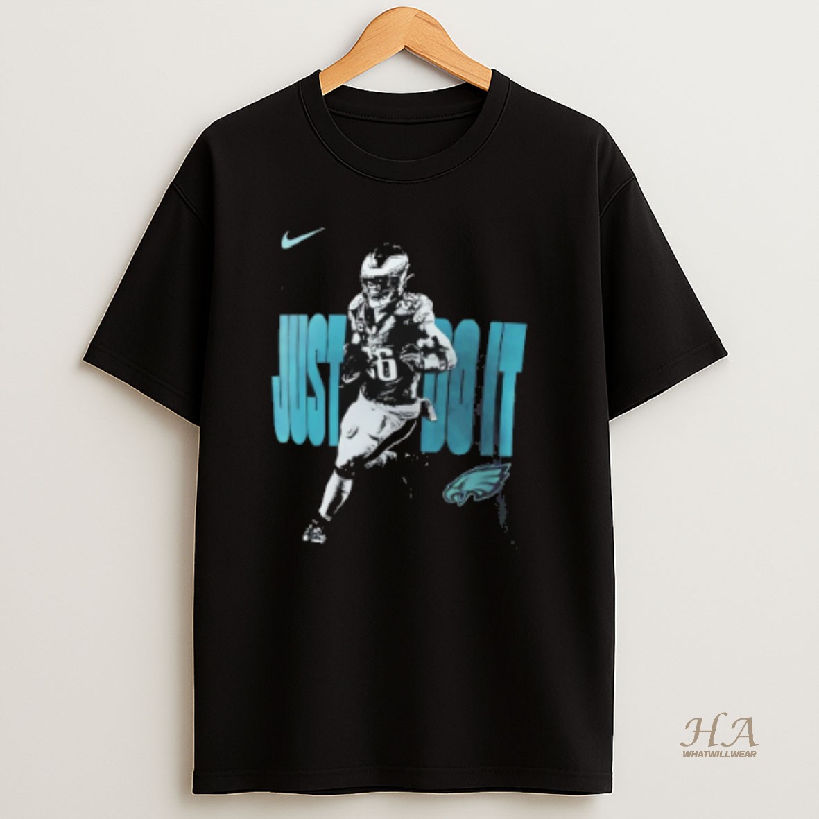 Official Saquon Barkley Philadelphia Eagles Nike Mens Just Do It 2025 T Shirt