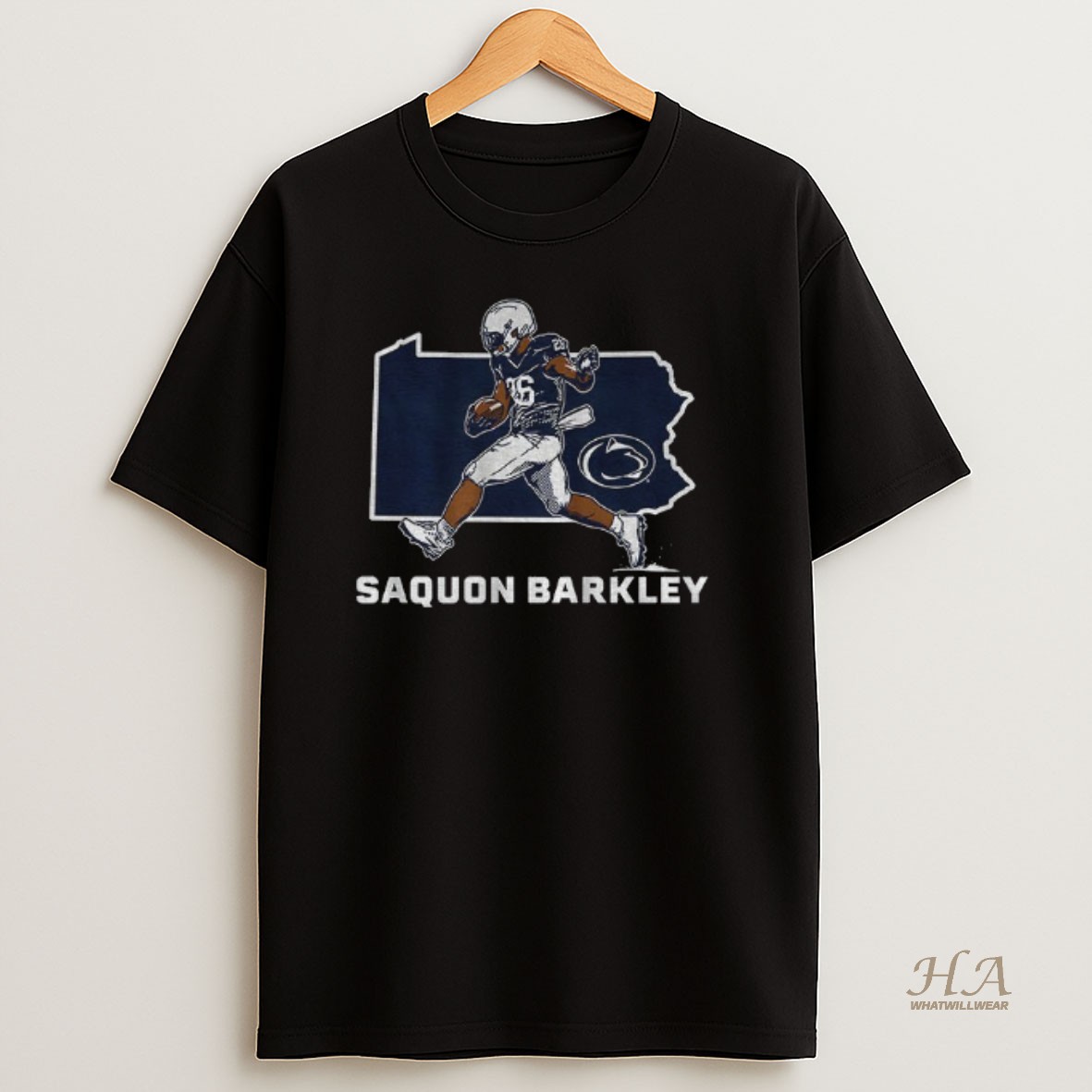 Official Saquon Barkley State Star Penn State Nittany Lions Football T Shirt