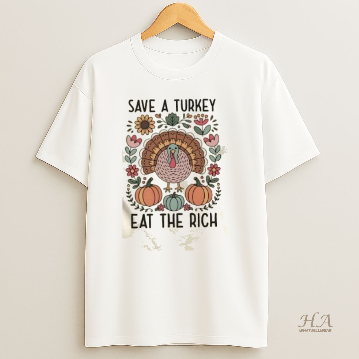 Official Save A Turkey Eat The Rich Thanksgiving T Shirt