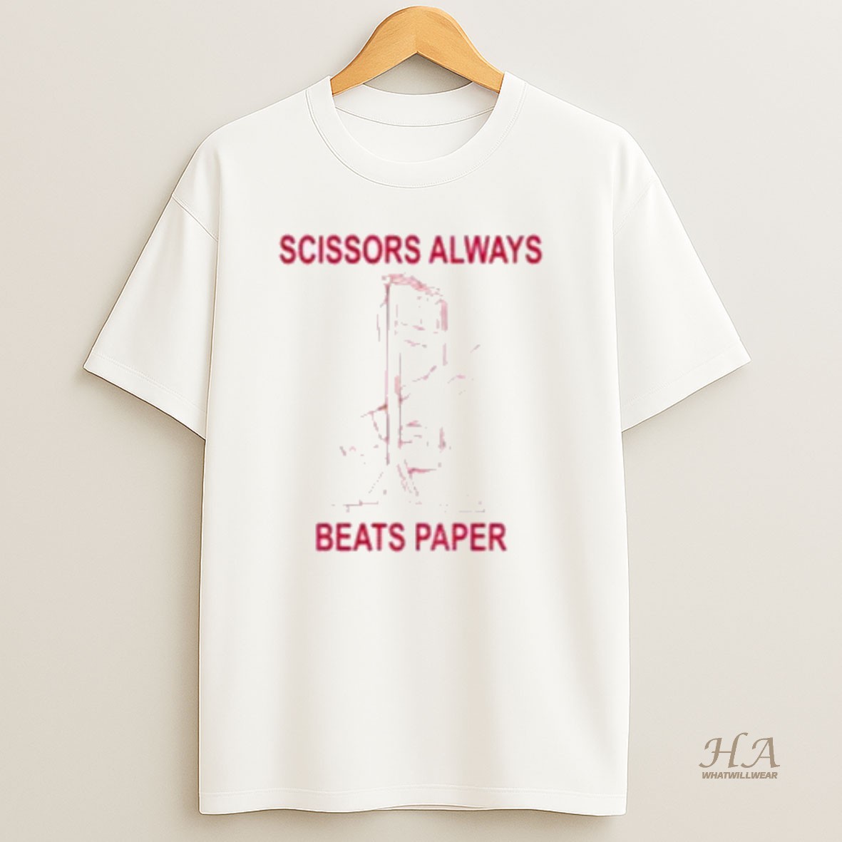Official Scissors Always Beats Paper T Shirt