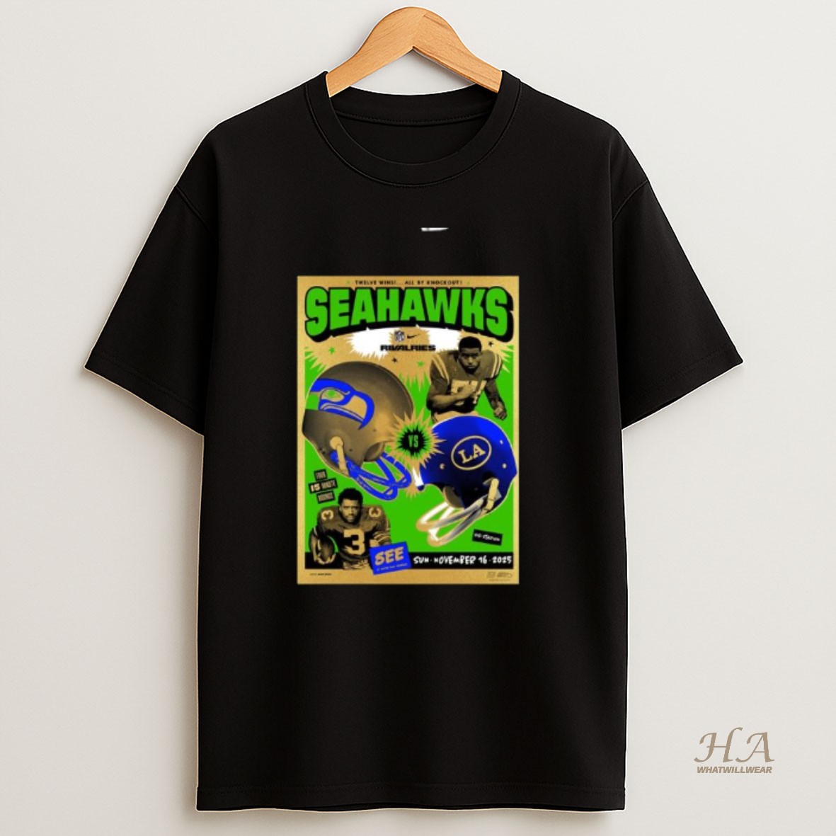 Official Seahawks Vs Rams 2025 Gameday Rivalries T Shirt