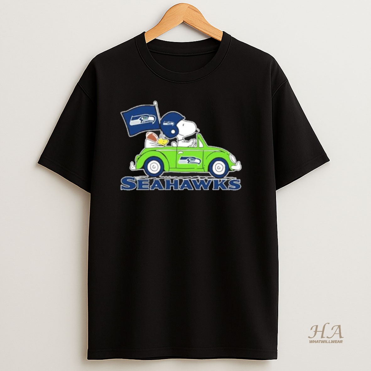 Official Seattle Seahawks Football X Snoopy Drive Car T Shirt