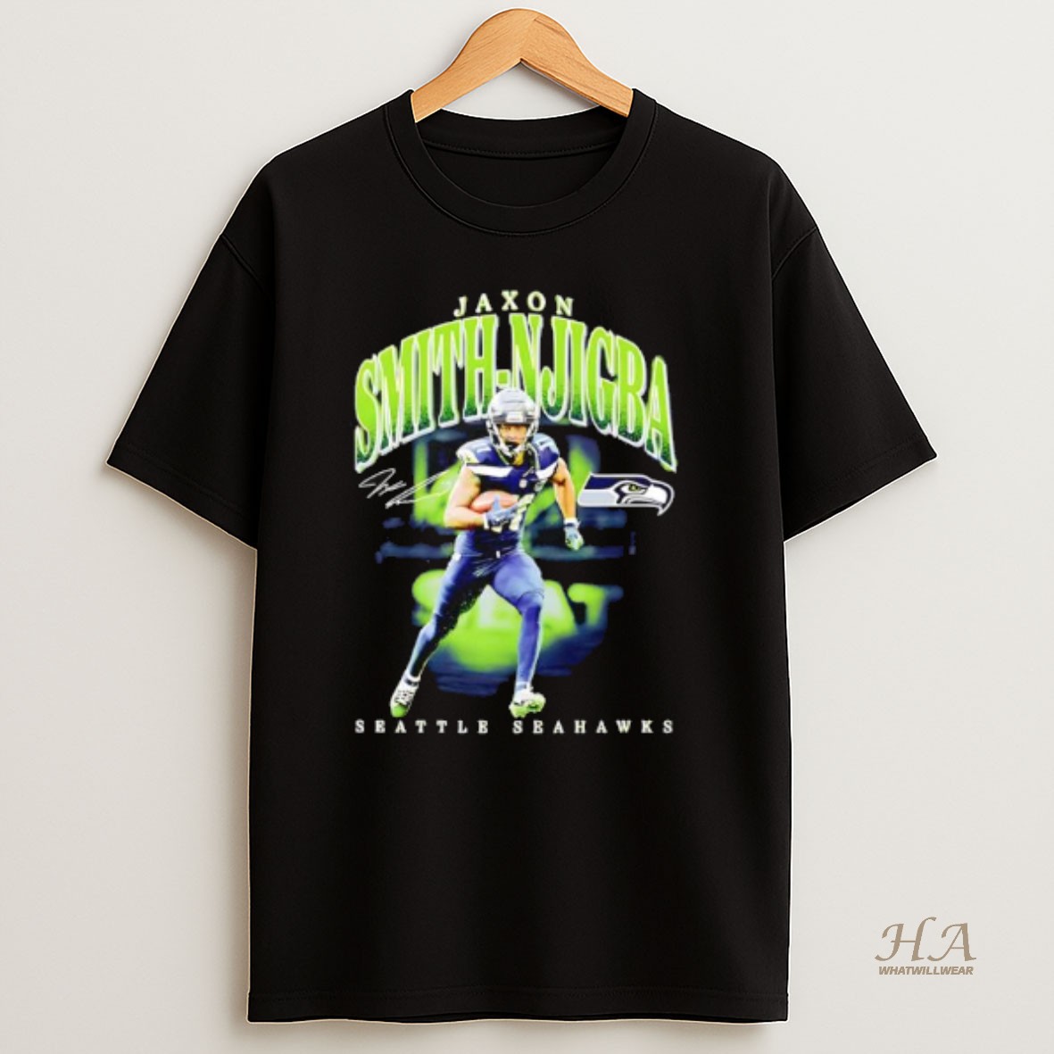 Official Seattle Seahawks Jaxon Smith Njigba Signature Player Hype T Shirt