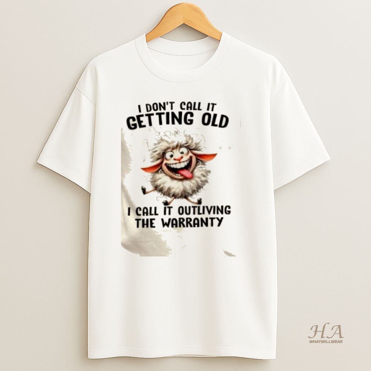Official Sheep I Dont Call It Getting Old I Call It Outliving The Warranty T Shirt
