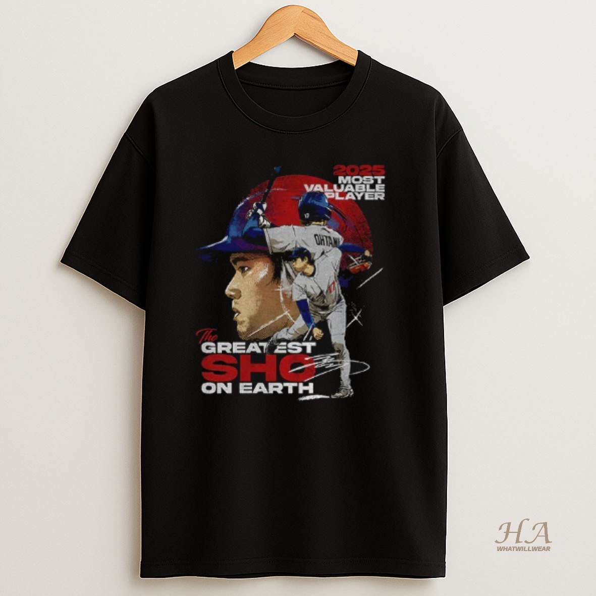 Official Shohei Ohtani Los Angeles Dodgers 2025 Mvp Most Valuable Player The Greatest Sho On Earth Signature T Shirt