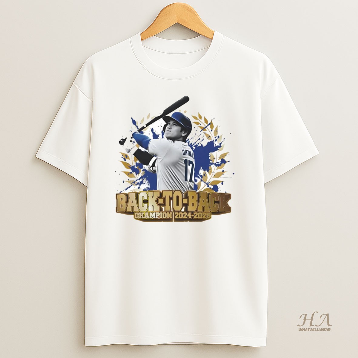 Official Shohei Ohtani Back To Back Champion 2025 La Dodgers T Shirt