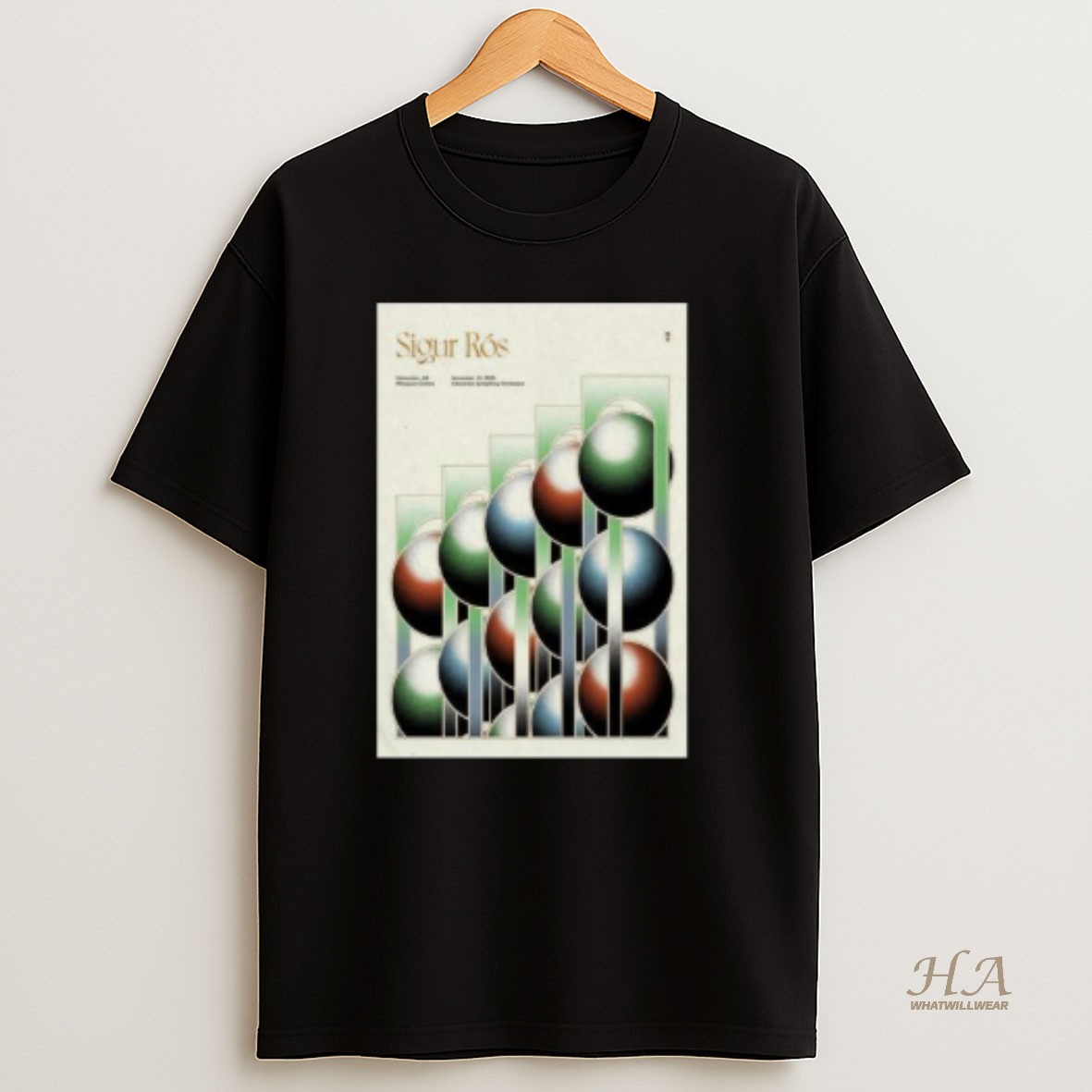 Official Sigur Ros Winspear Centre In Edmonton Ab Nov 10 2025 Circle Black T Shirt