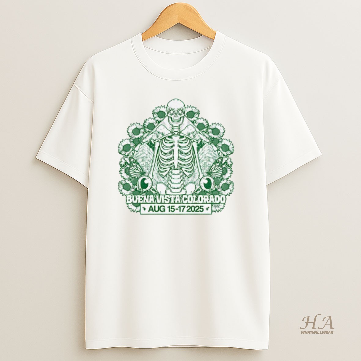 Official Skeleton Buena Vista Colorado Aug 15 17 2025 T Shirt