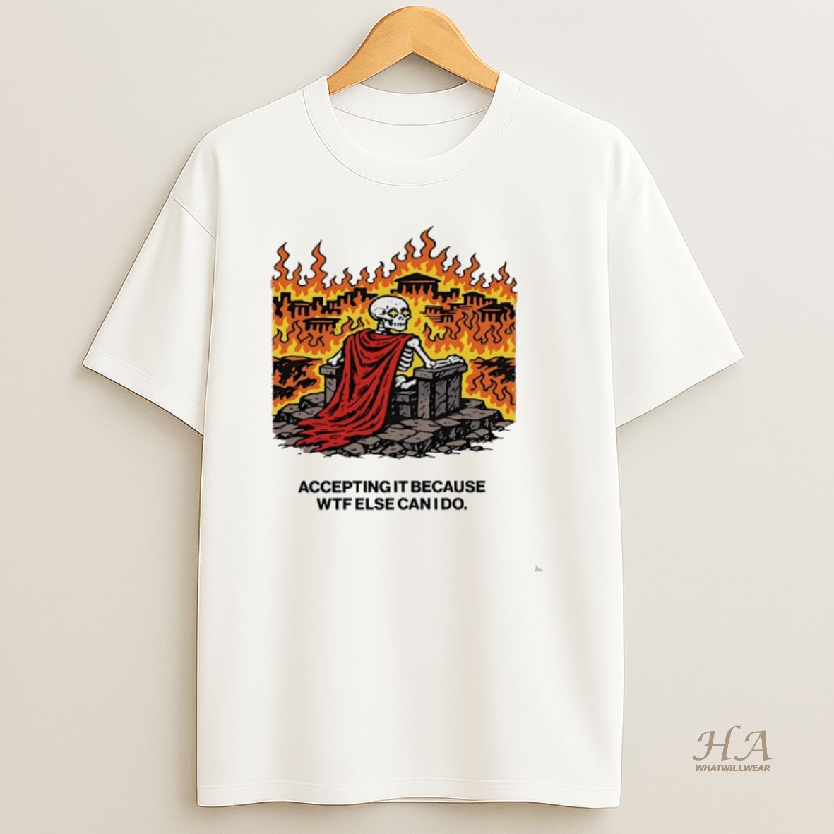 Official Skeleton Superman Accepting It Because Wtf Else Can I Do T Shirt