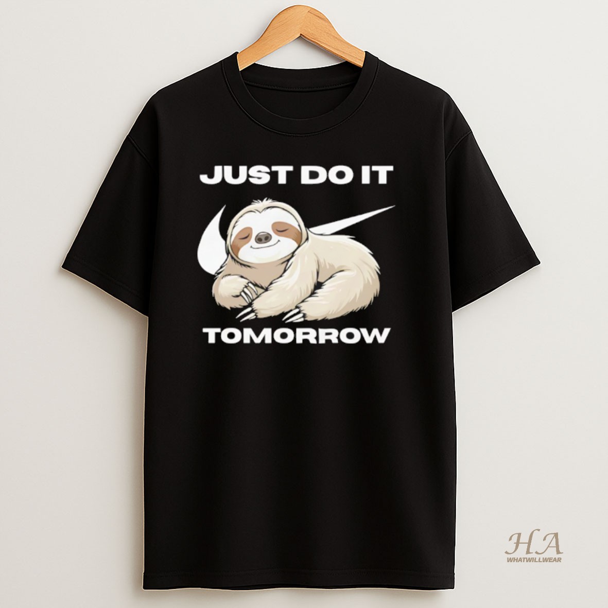 Official Sloth Just Do It Tomorrow Meme T Shirt
