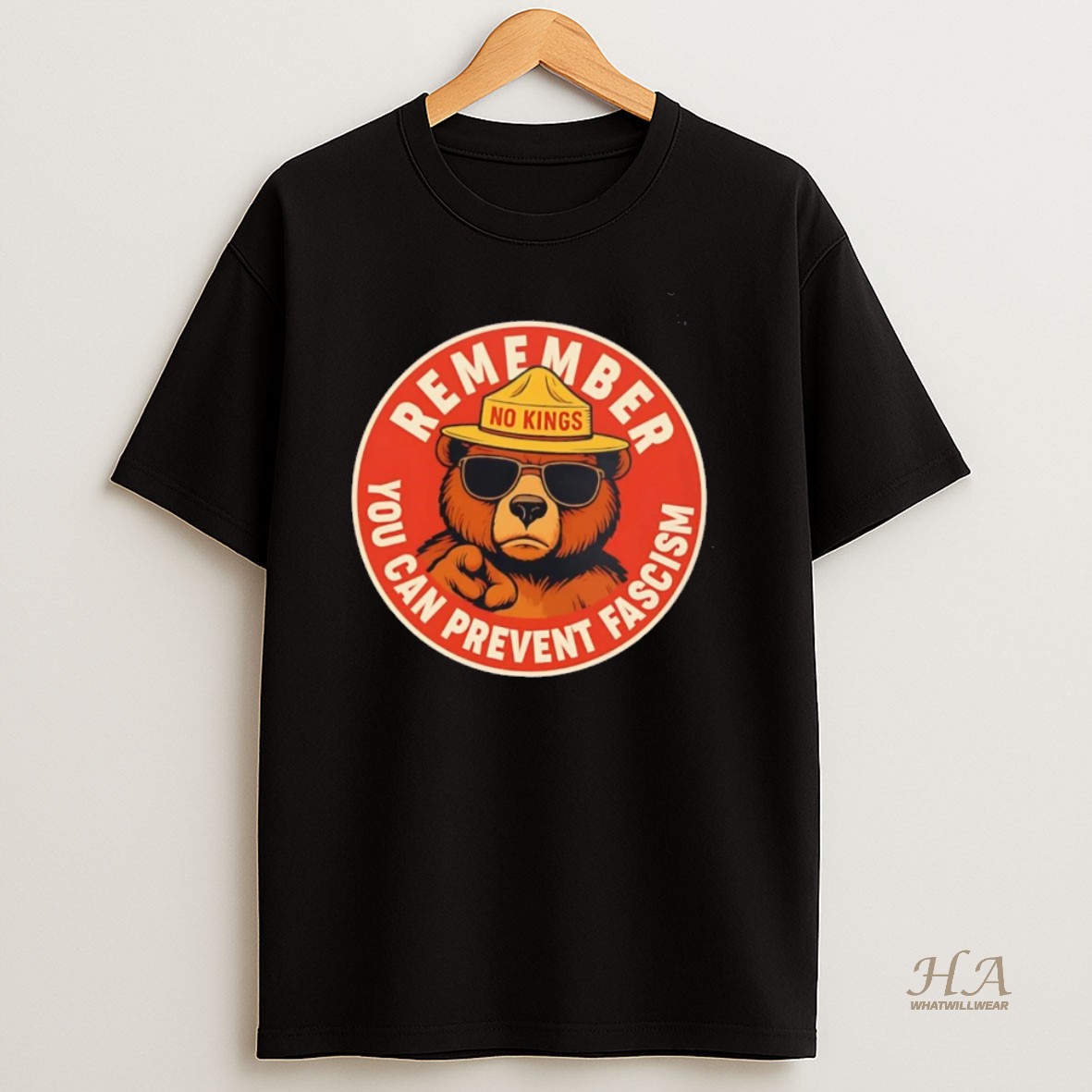 Official Smokey Resist No Kings Remember You Can Prevent Fascism T Shirt