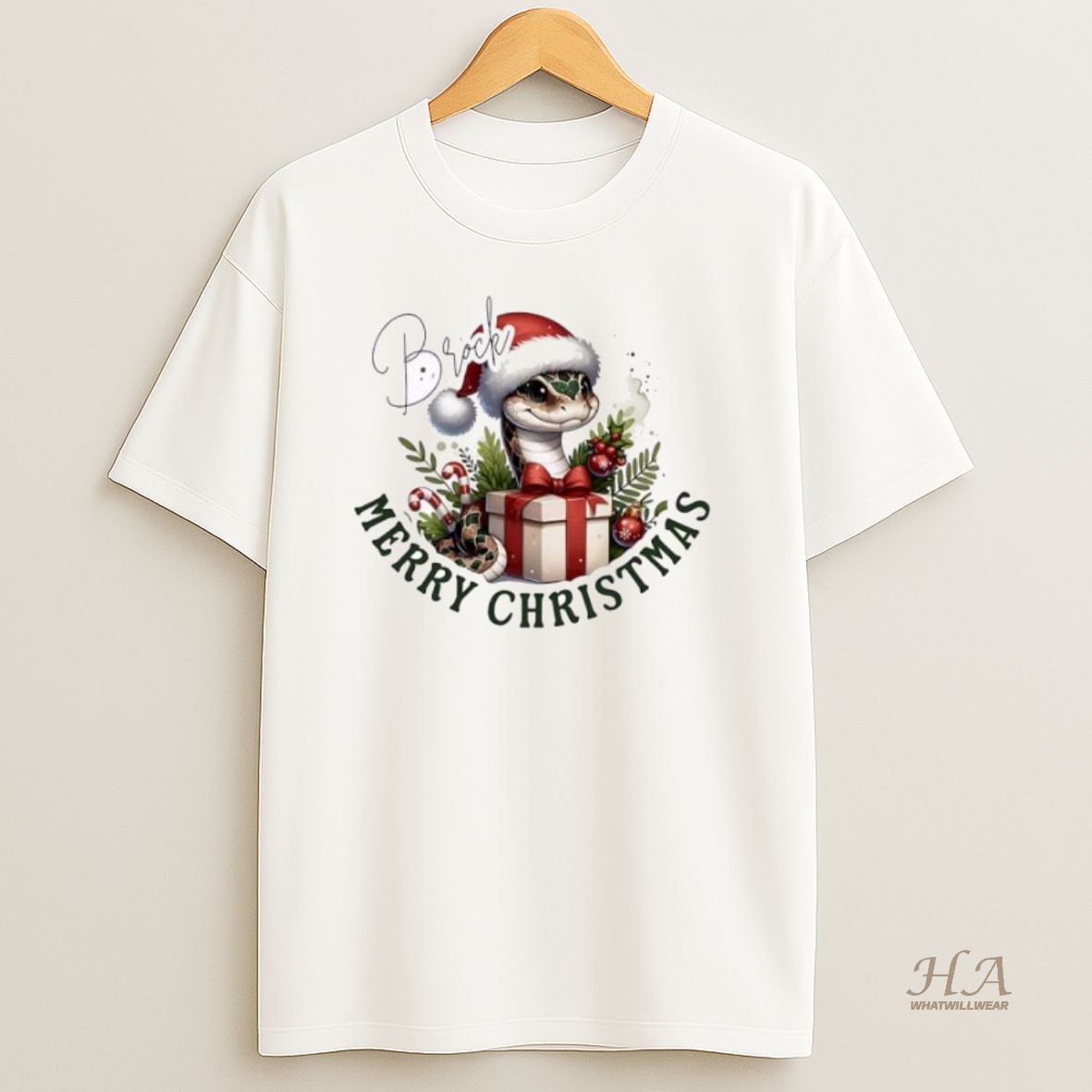 Official Snake Baby Xmas Babys First Christmas Personalized Ornaments White T Shirt