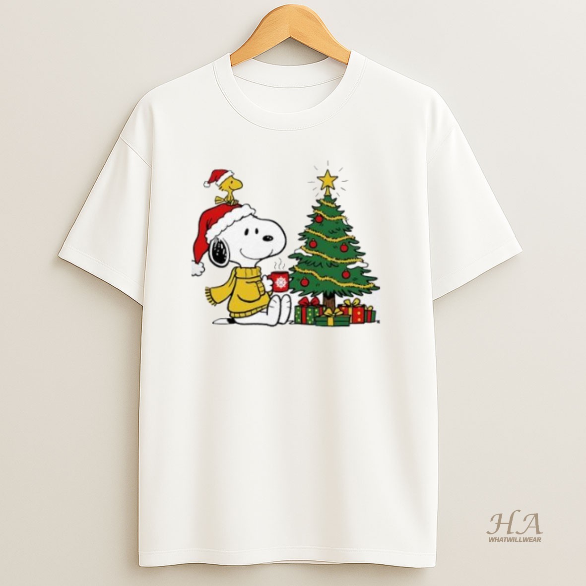 Official Snoopy Christmas Peanuts Woodstock Holiday T Shirt