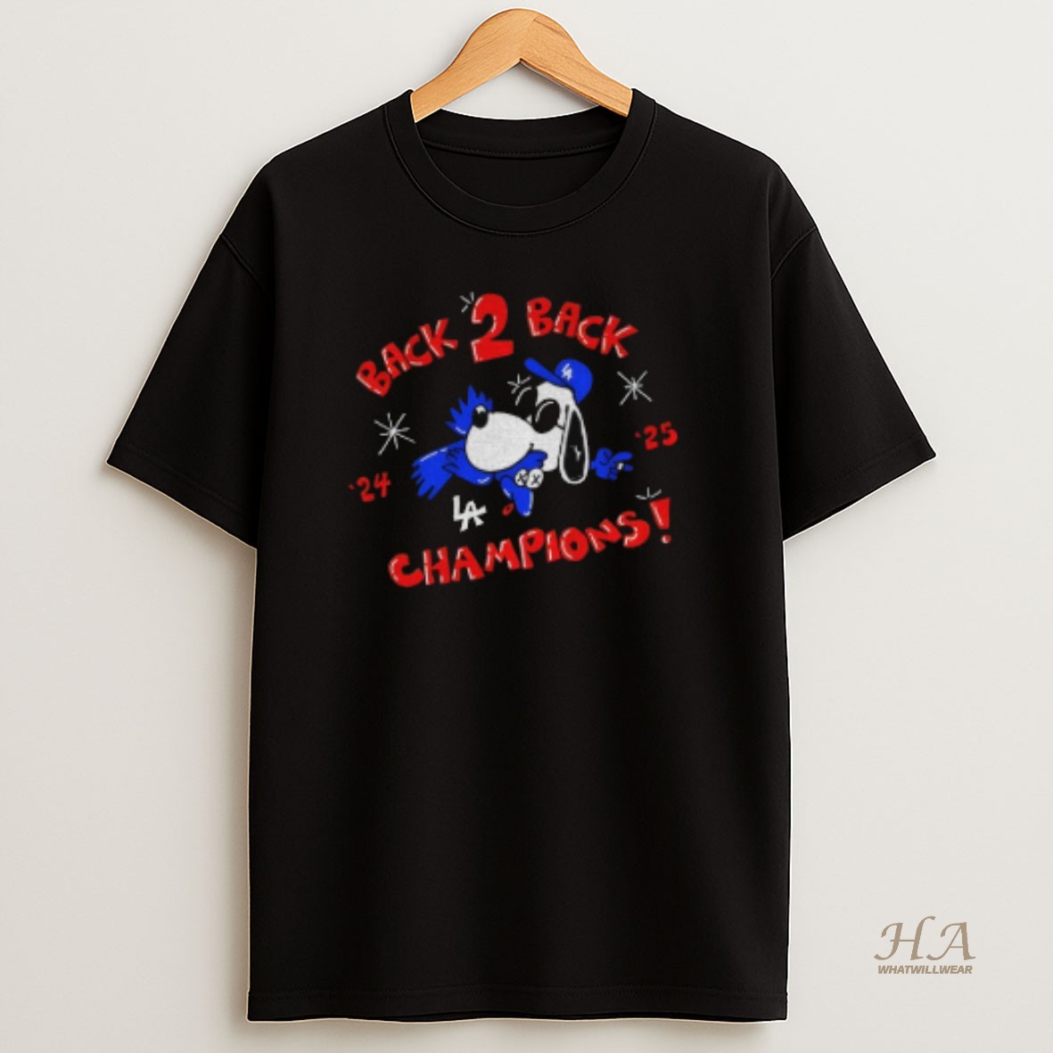 Official Snoopy La Dodgers Eat Bird Toronto Blue Jays Back 2 Back Champions 24 25 T Shirt