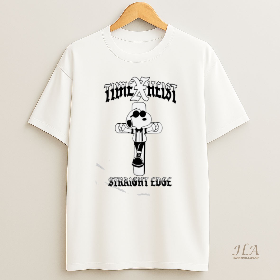 Official Snoopy Time X Heist Straight Edge 2025 Tour T Shirt
