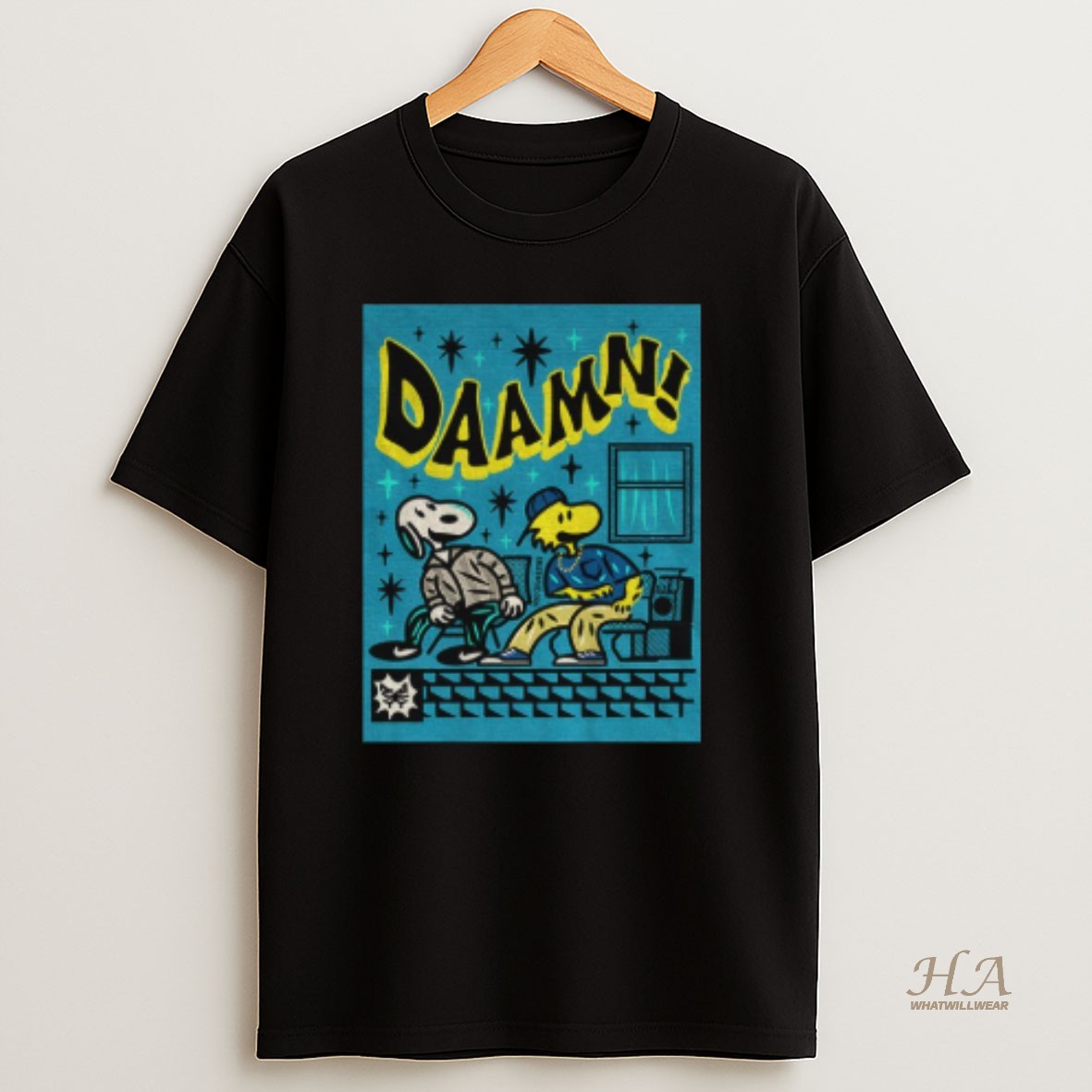 Official Snoopy And Woodstock Daamn Meme T Shirt