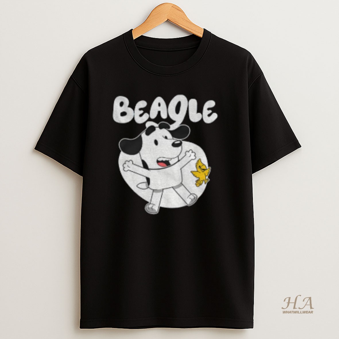 Official Snoopy And Woodstock In The Style Of Bluey Beagle Dog Children Animation T Shirt