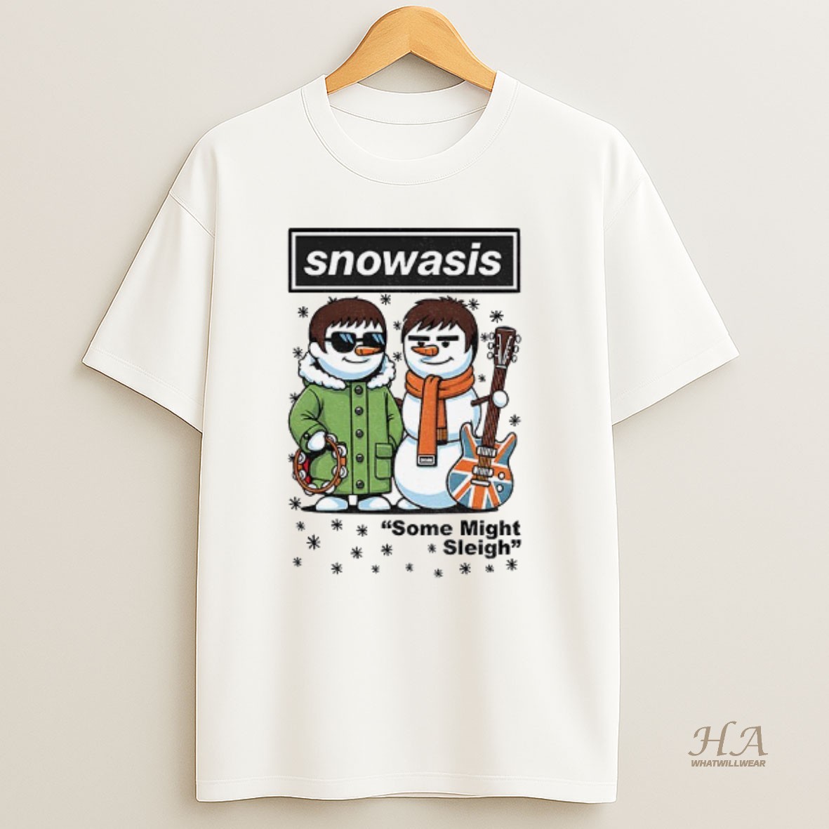 Official Snowasis Some Might Sleigh Christmas T Shirt