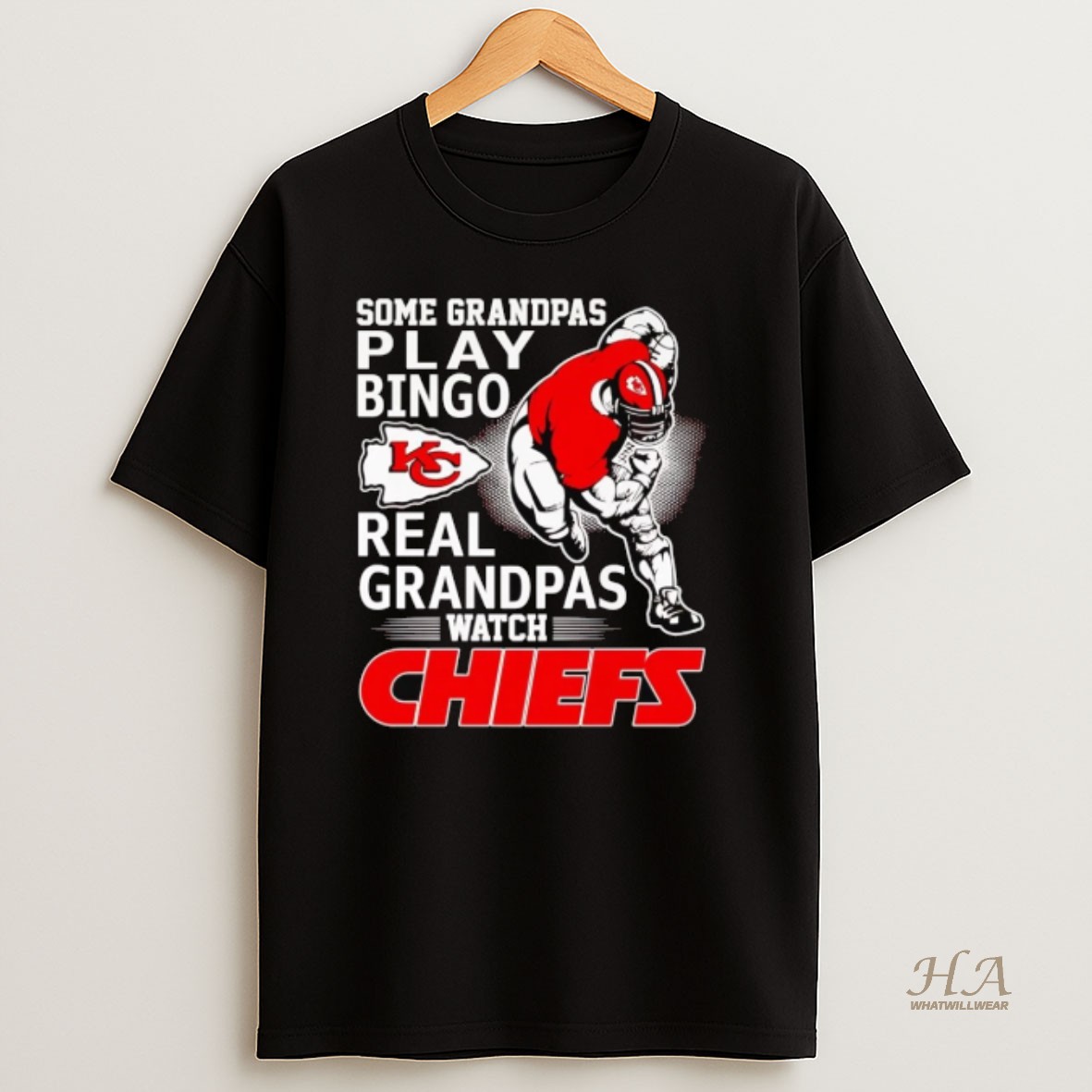 Official Some Grandpas Play Bingo Real Grandpas Watch Chiefs T Shirt