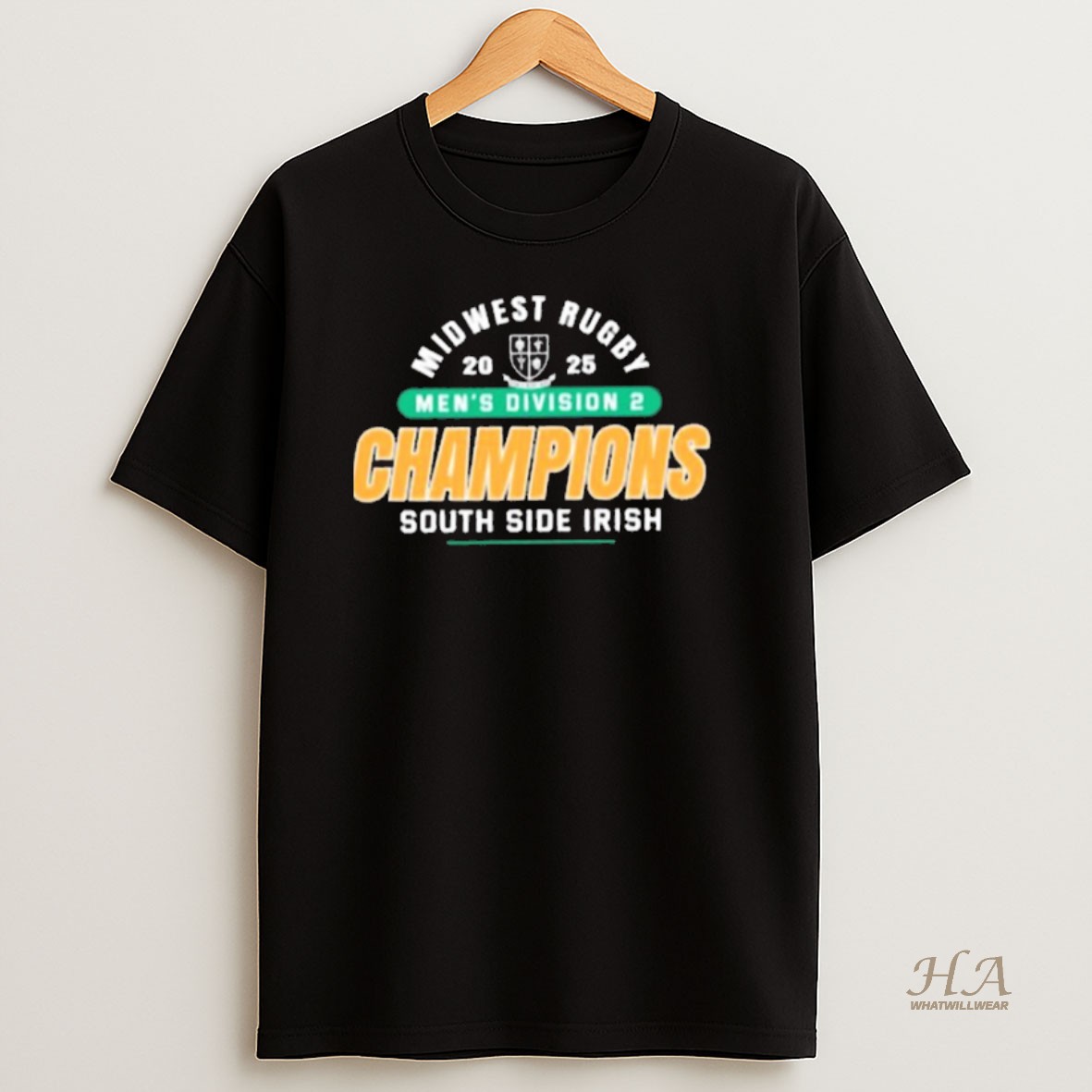 Official South Side Irish 2025 Midwest Rugby Mens Division 2 Champions T Shirt