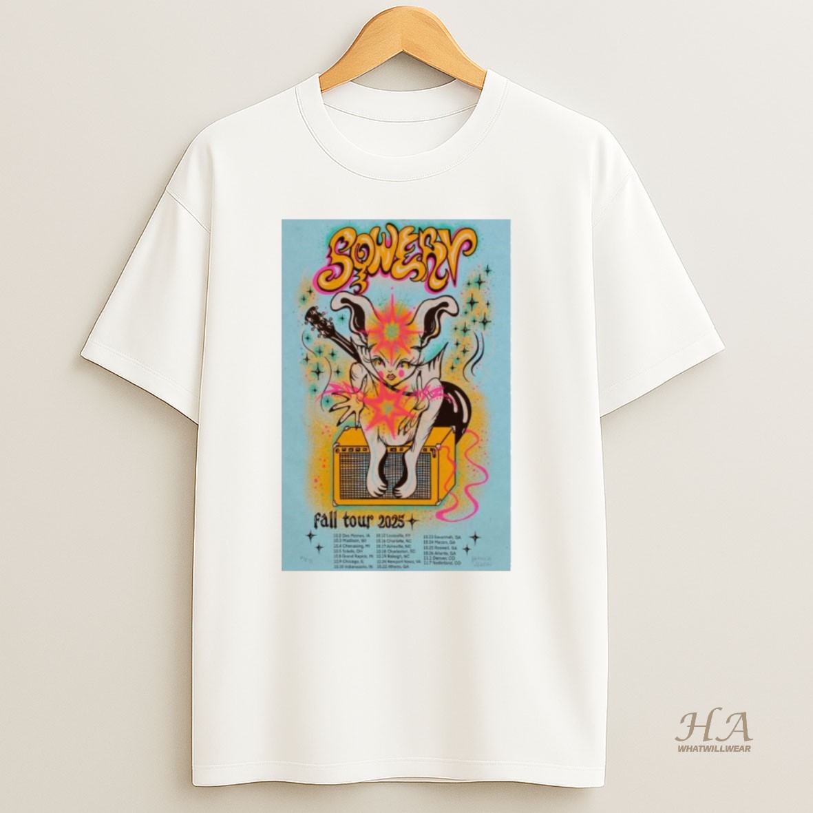 Official Sqwerv 2025 Fall Tour Shirt