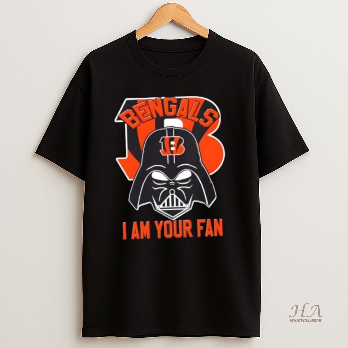 Official Star Wars Darth Vader I Am Cincinnati Bengals Fan T Shirt