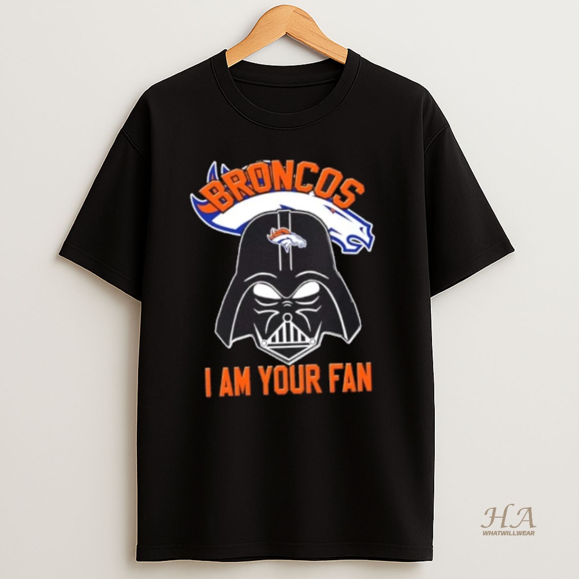 Official Star Wars Darth Vader I Am Denver Broncos Fan T Shirt