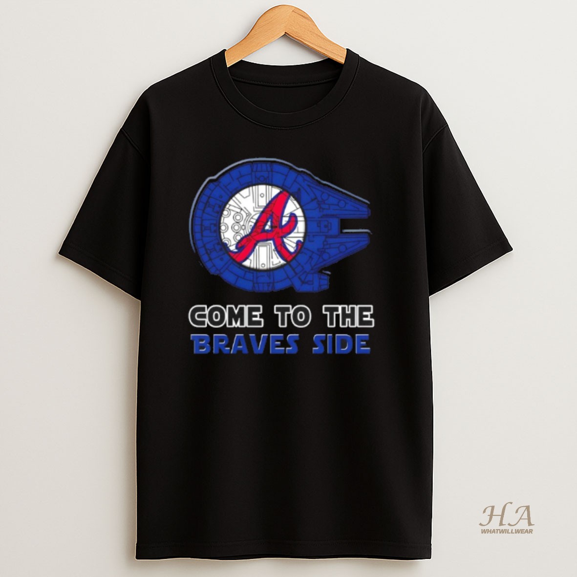 Official Star Wars Come To The Atlanta Braves Side T Shirt