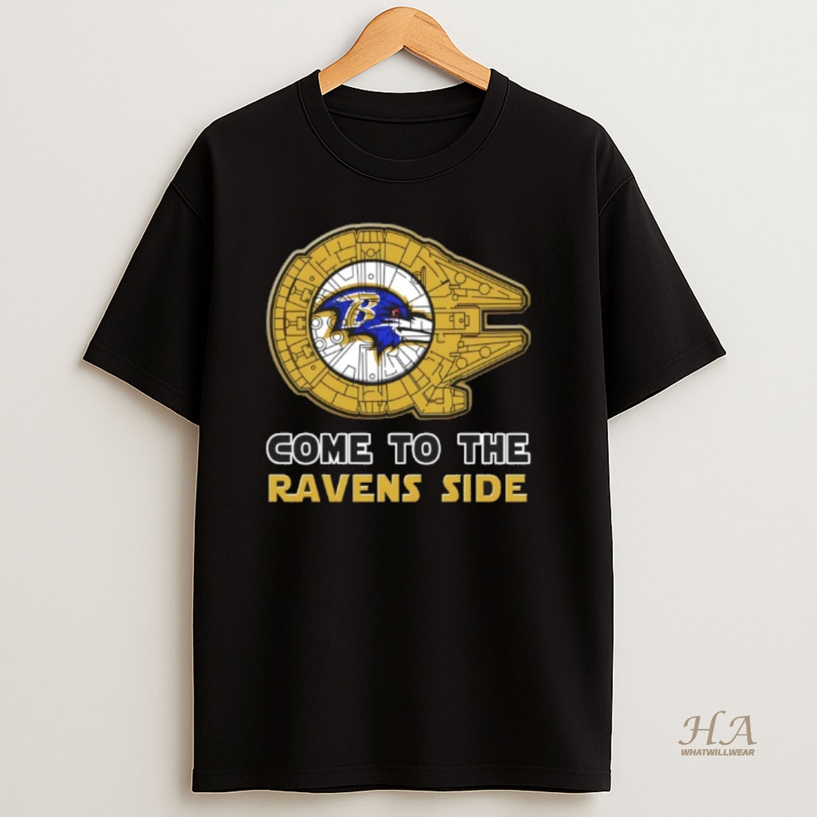 Official Star Wars Come To The Baltimore Ravens Side T Shirt