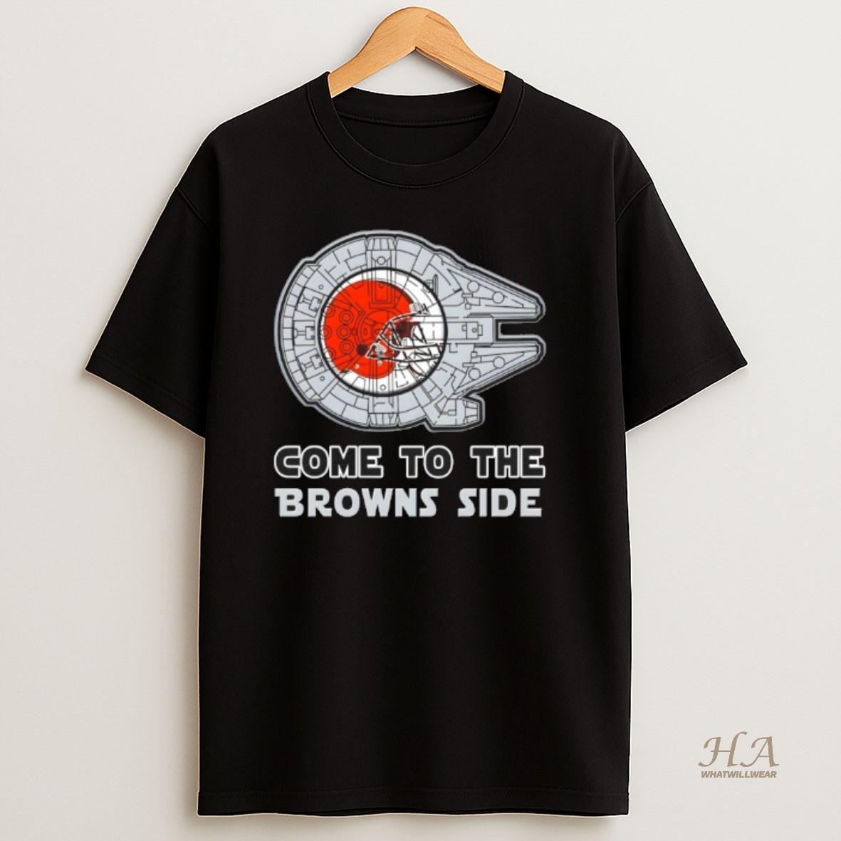 Official Star Wars Come To The Cleveland Browns Side T Shirt