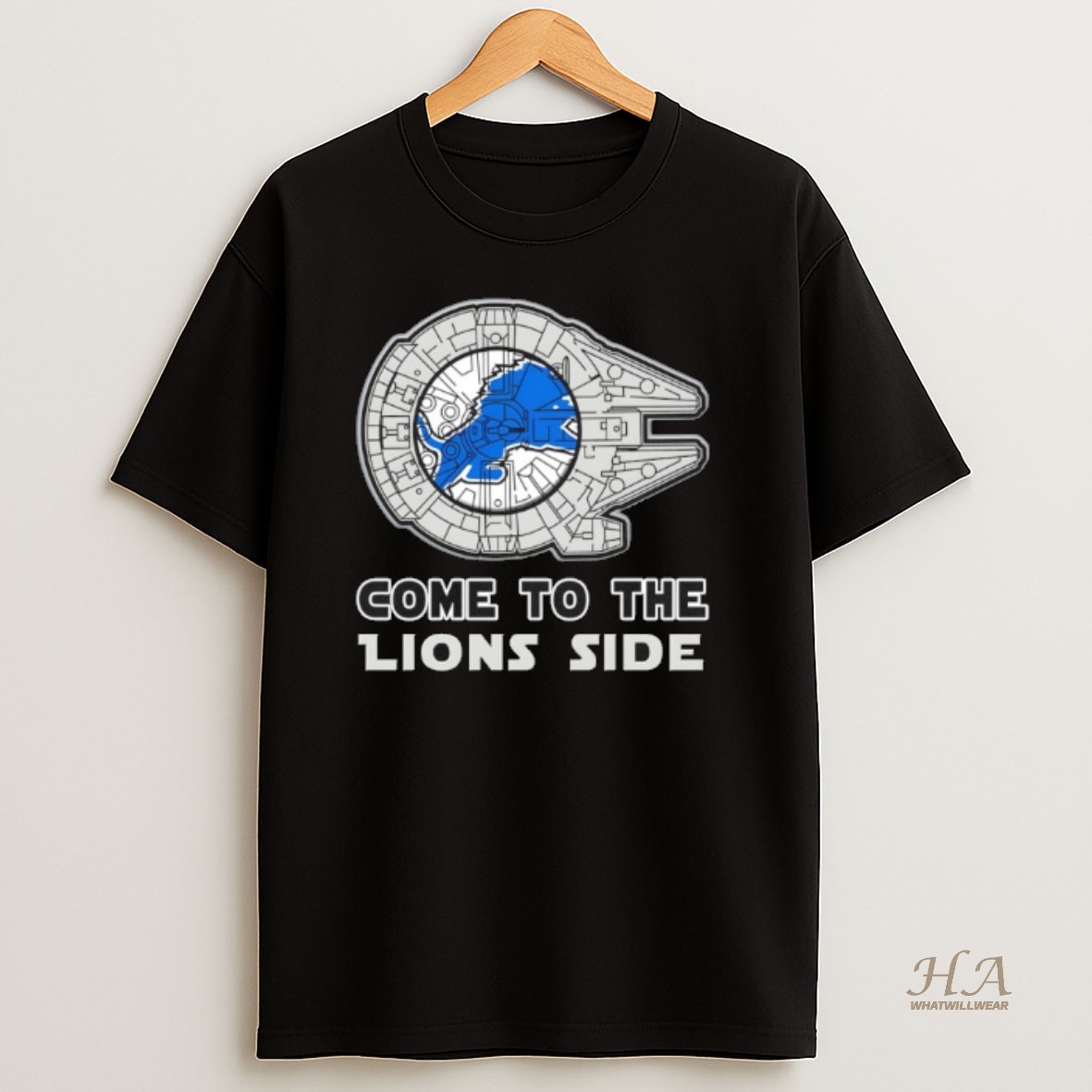 Official Star Wars Come To The Detroit Lions Side T Shirt