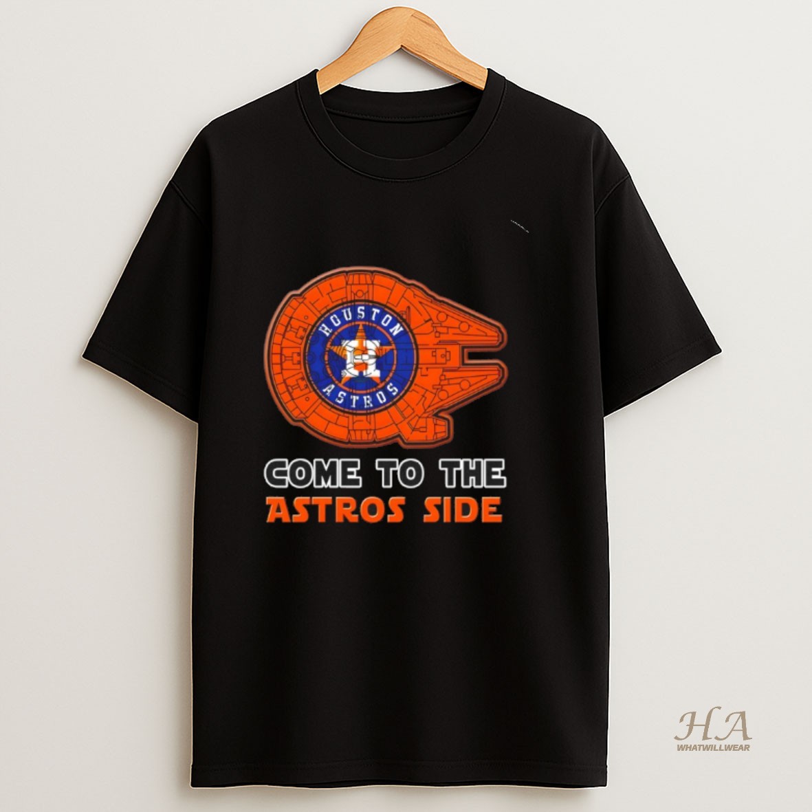 Official Star Wars Come To The Houston Astros Side T Shirt