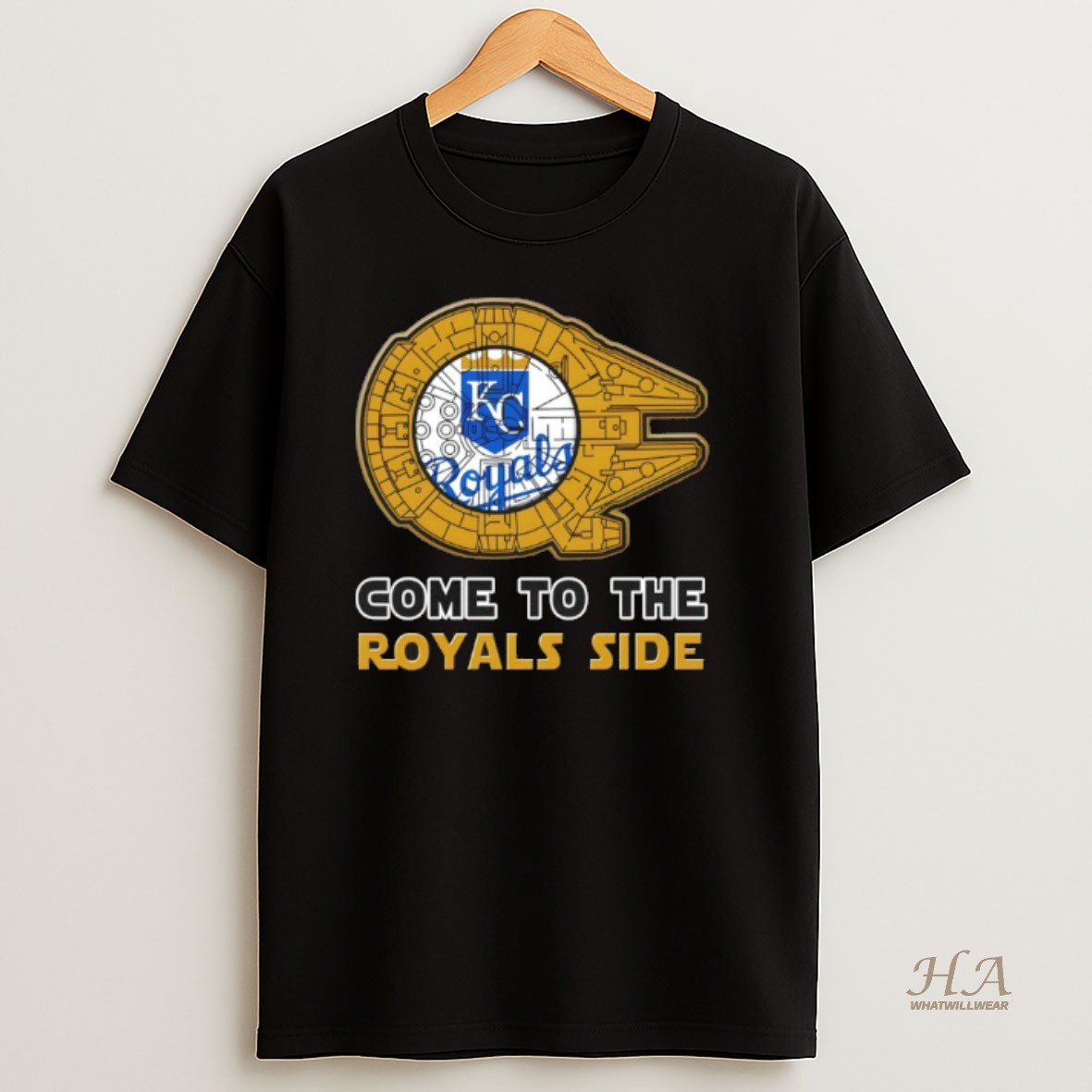 Official Star Wars Come To The Kansas City Royals Side T Shirt
