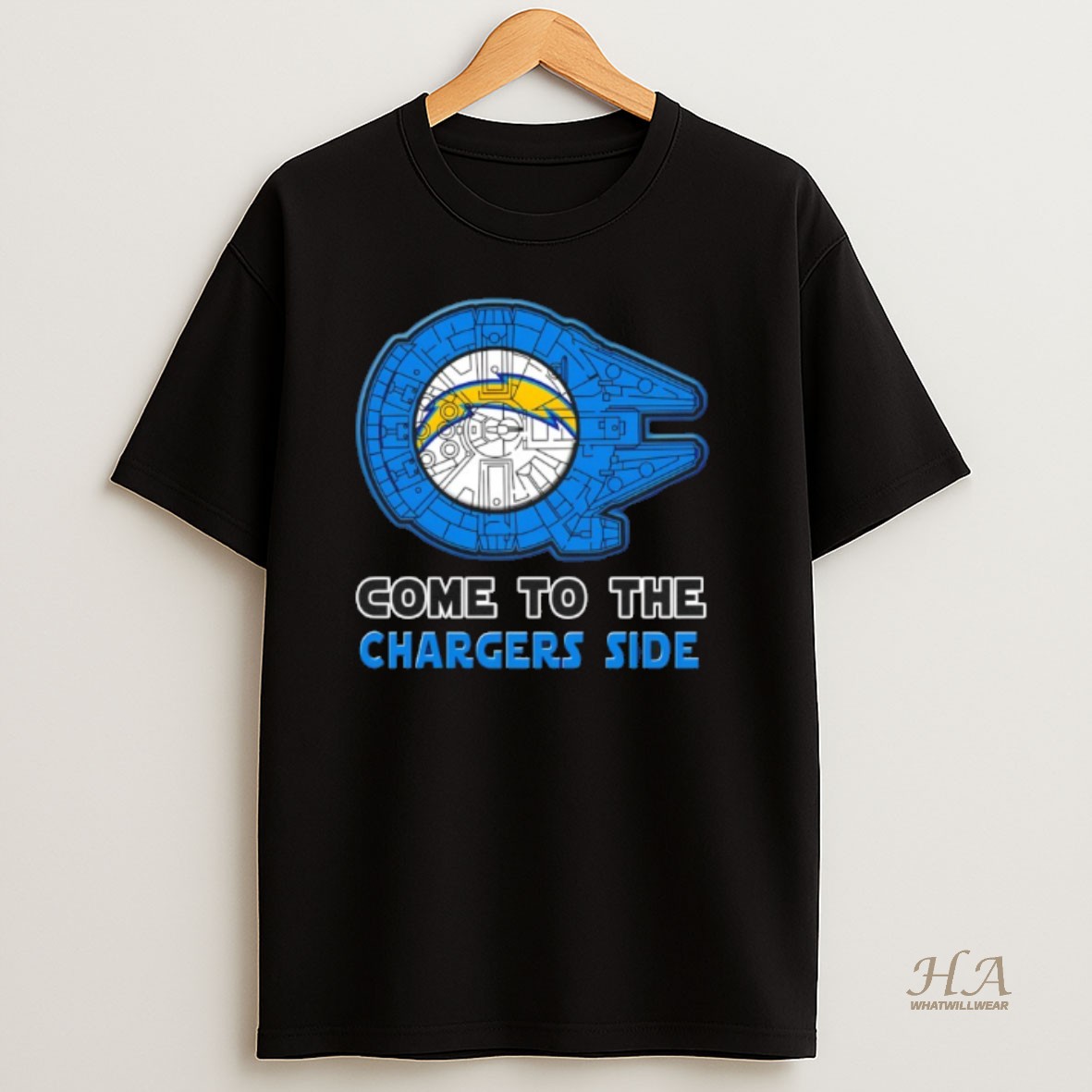 Official Star Wars Come To The Los Angeles Chargers Side T Shirt