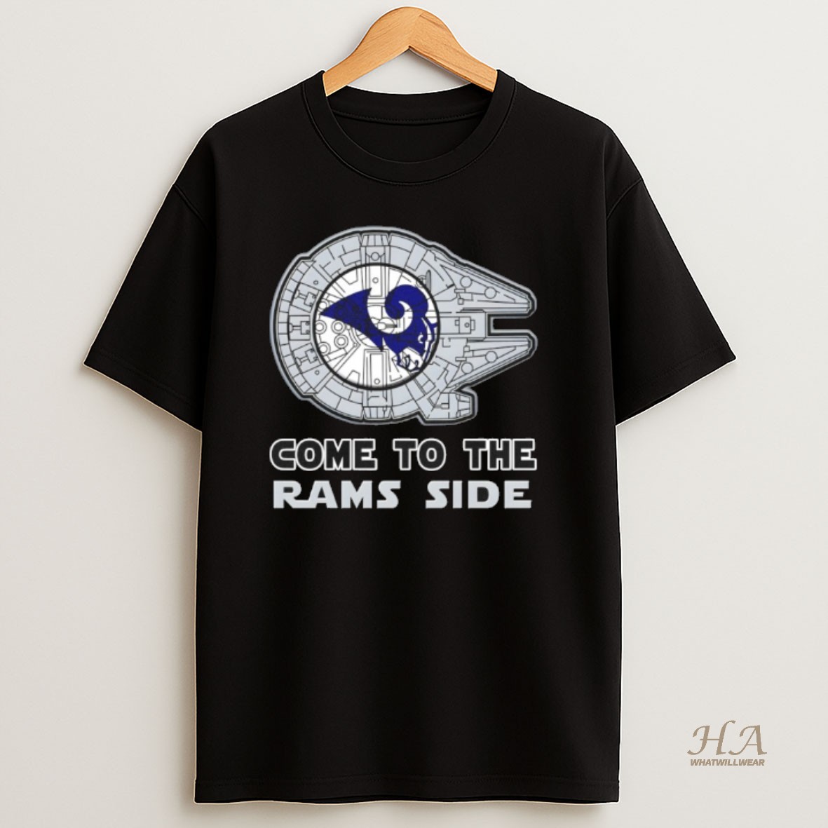 Official Star Wars Come To The Los Angeles Rams Side T Shirt