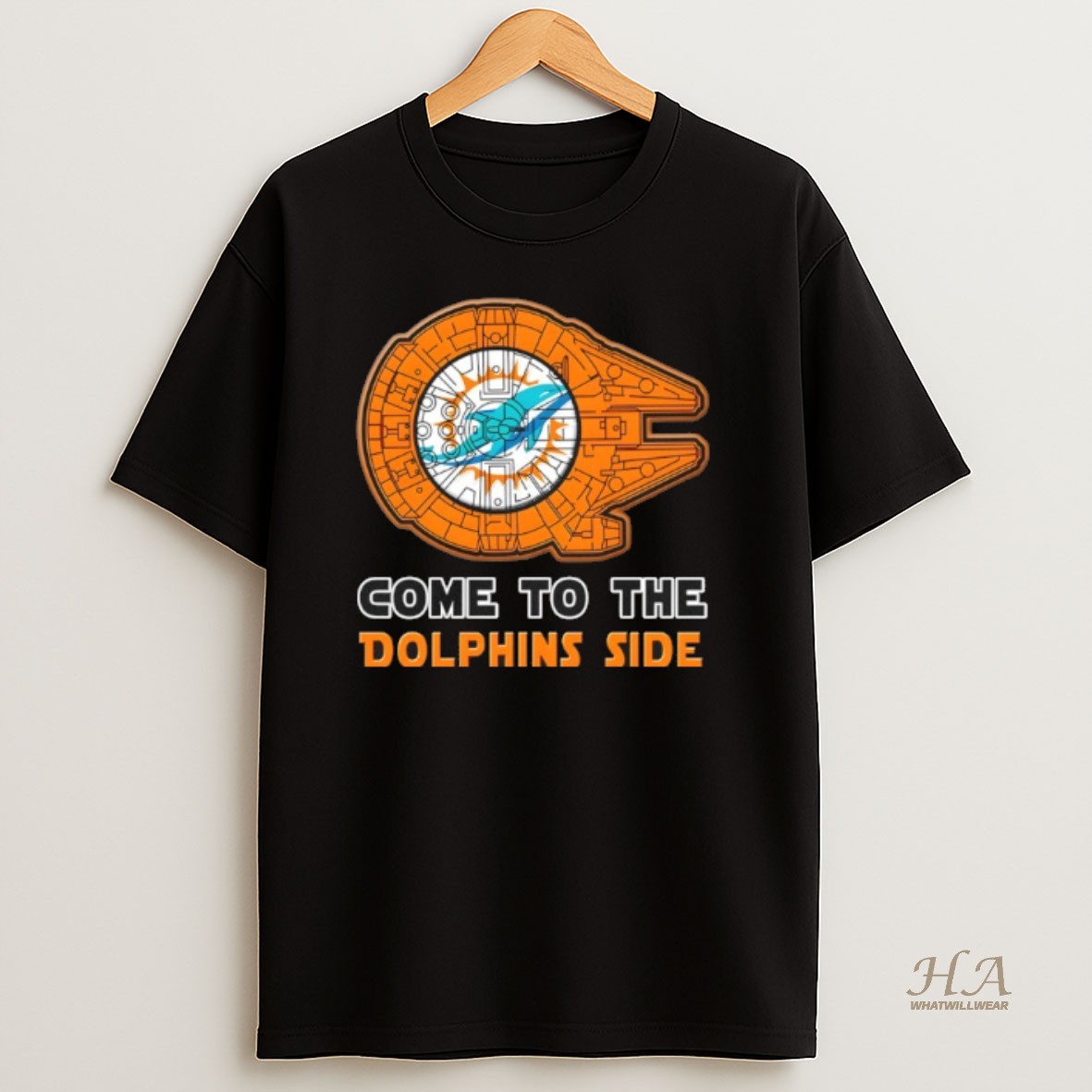 Official Star Wars Come To The Miami Dolphins Side T Shirt