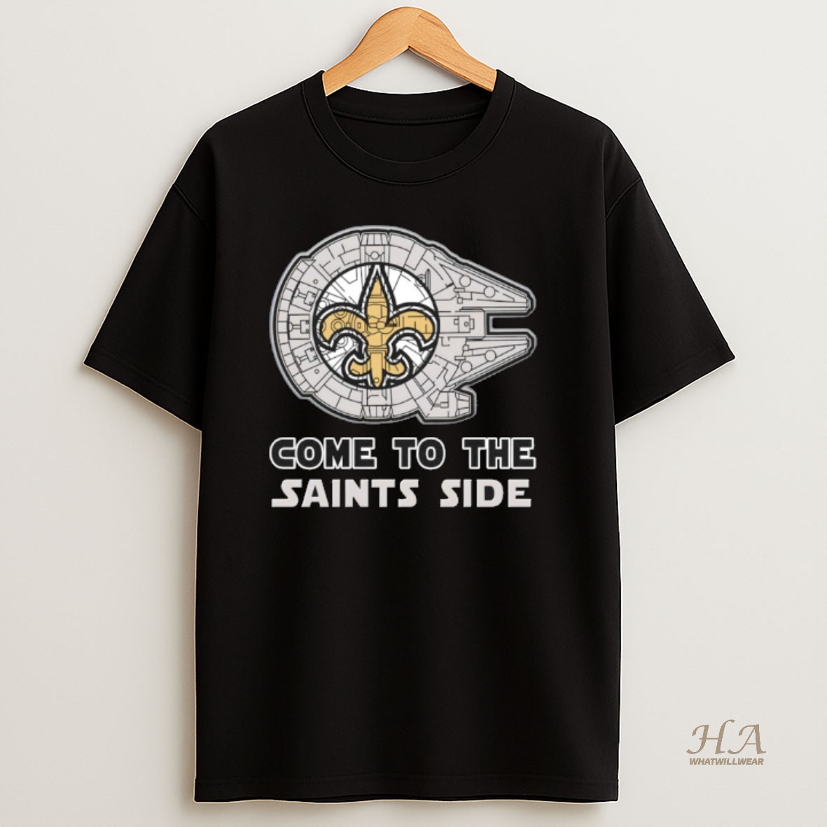 Official Star Wars Come To The New Orleans Saints Side T Shirt
