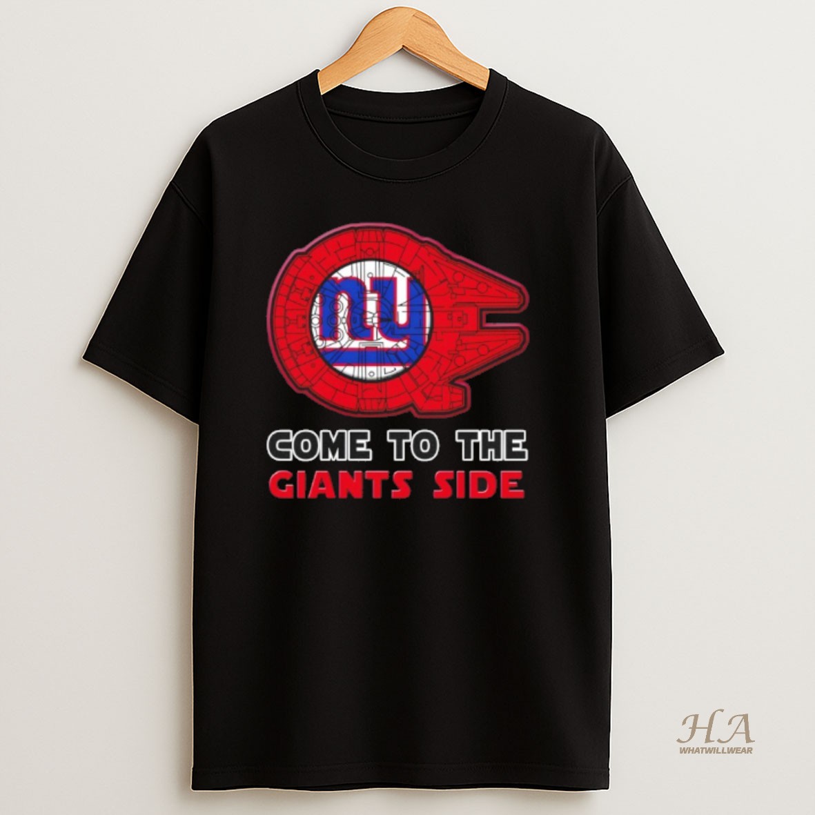 Official Star Wars Come To The New York Giants Side T Shirt