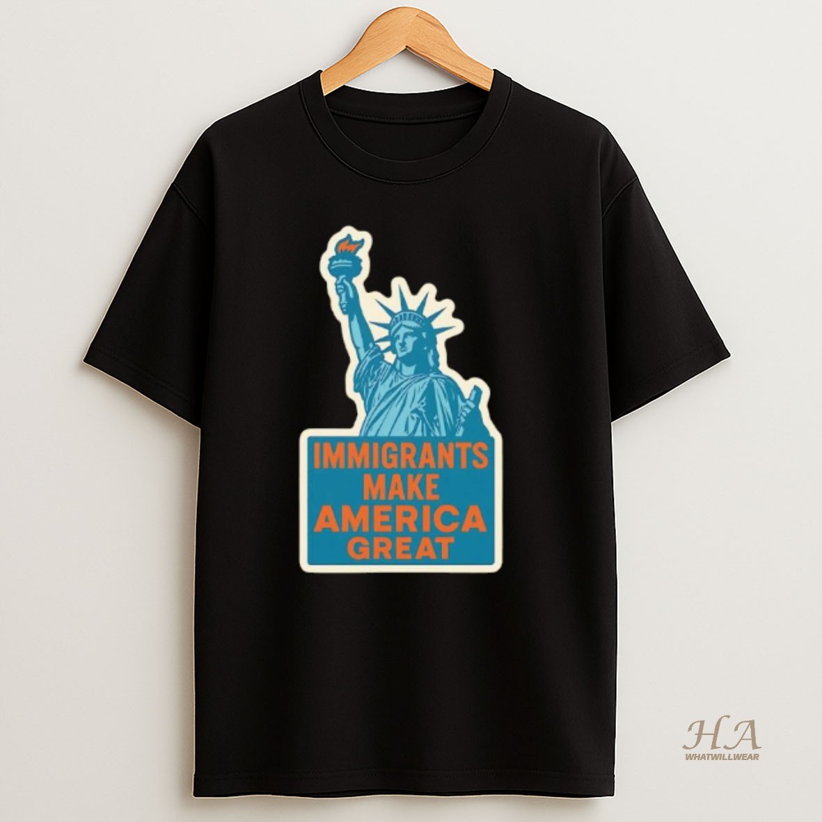 Official Statue Of Liberty Immigrants Make America Great T Shirt