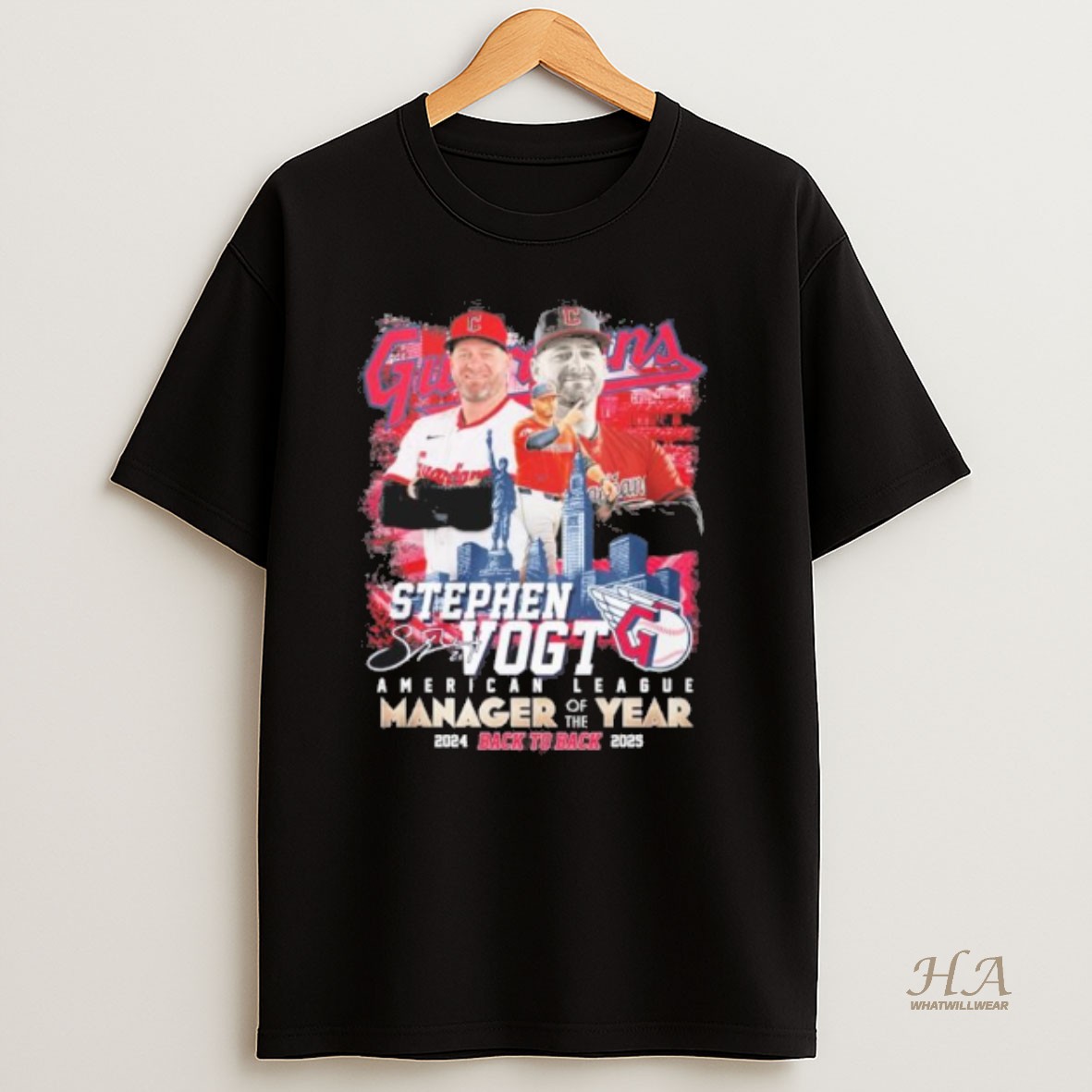 Official Stephen Vogt Back 2 Back Al Manager Of The Year Signature T Shirt