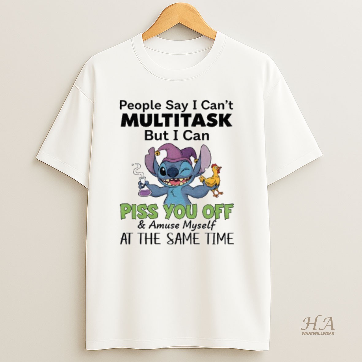 Official Stitch Funny People Say I Cant Multitask But I Can Piss You Off And Amuse Myself At The Same Time T Shirt