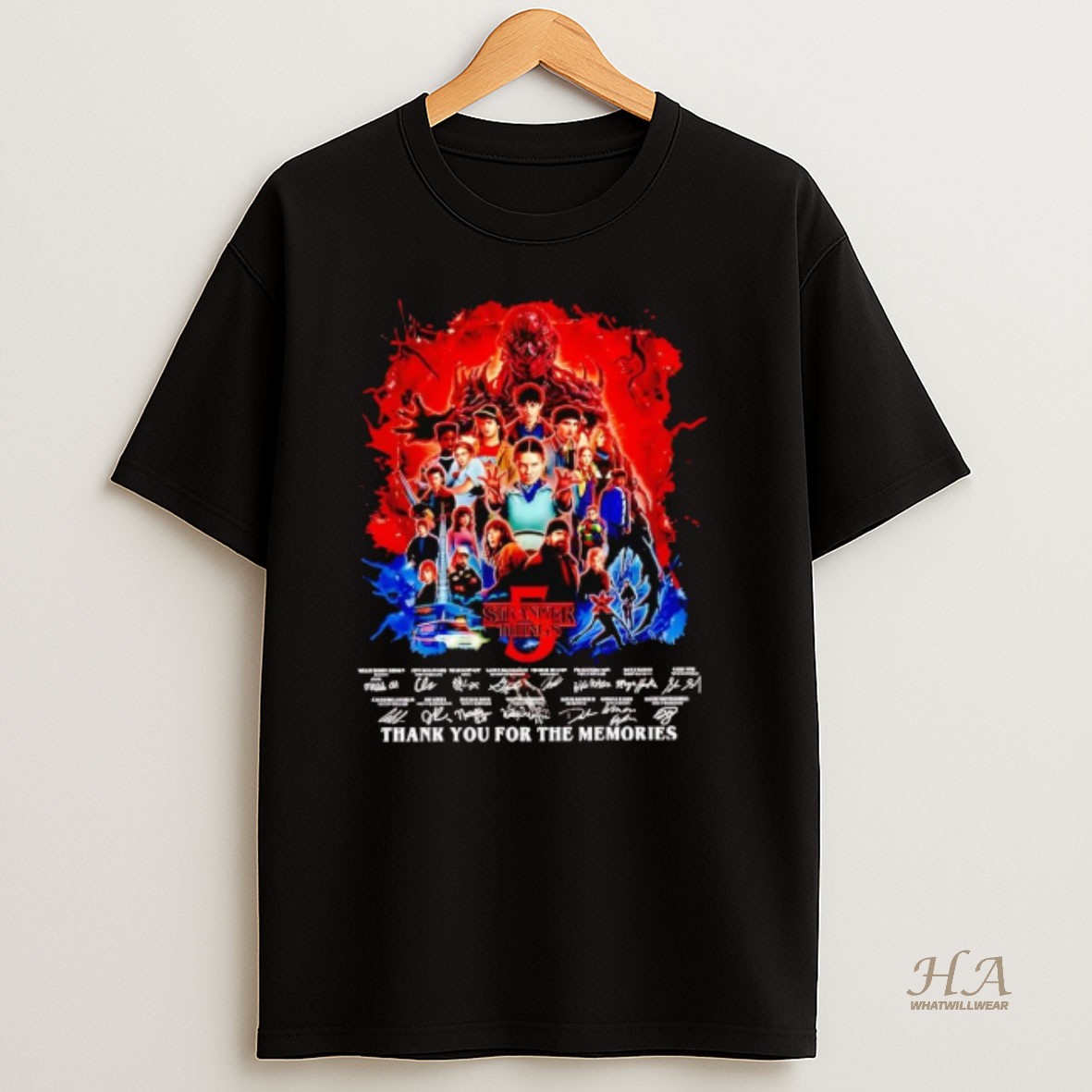 Official Stranger Things 9th Anniversary 2016 2025 Thank You For The Memories T Shirt