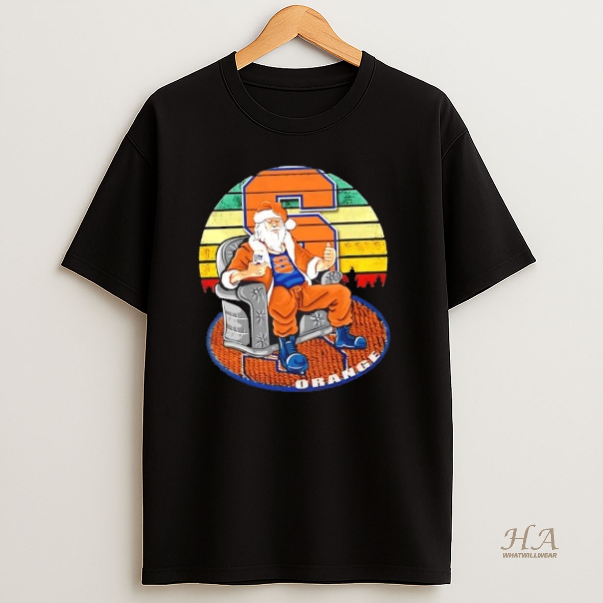 Official Syracuse Orange X Santa Claus Christmas Vintage Shirt