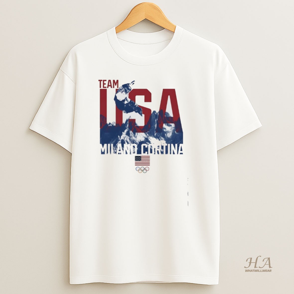 Official Team Usa Milano Cortina Snowboarding Olympic 2025 T Shirt