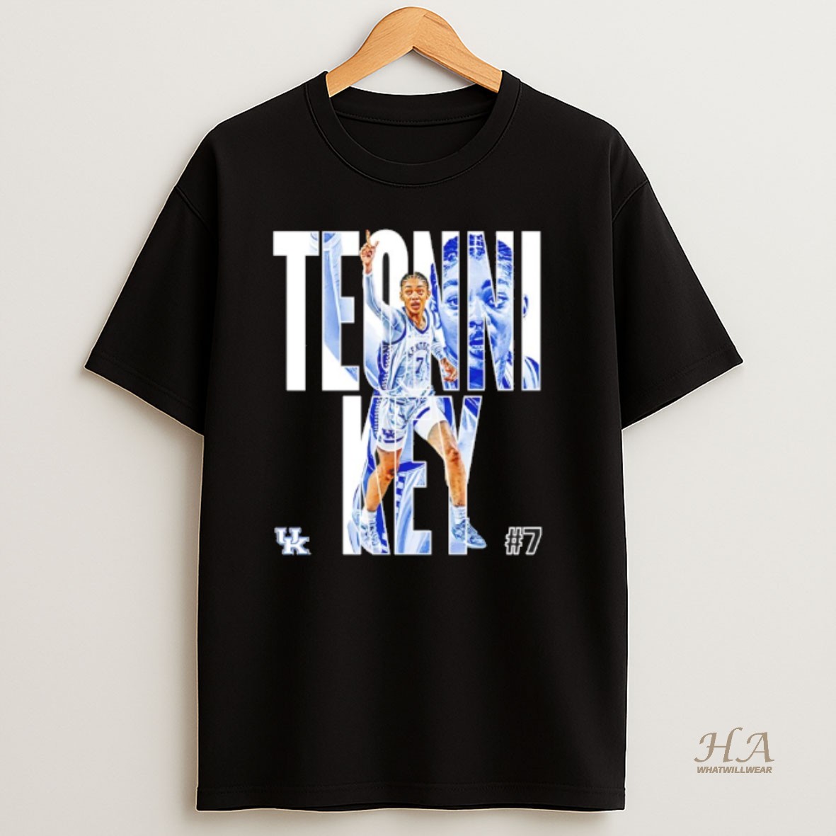 Official Teonni Key 7 Kentucky Womens Basketball Player Graphic T Shirt