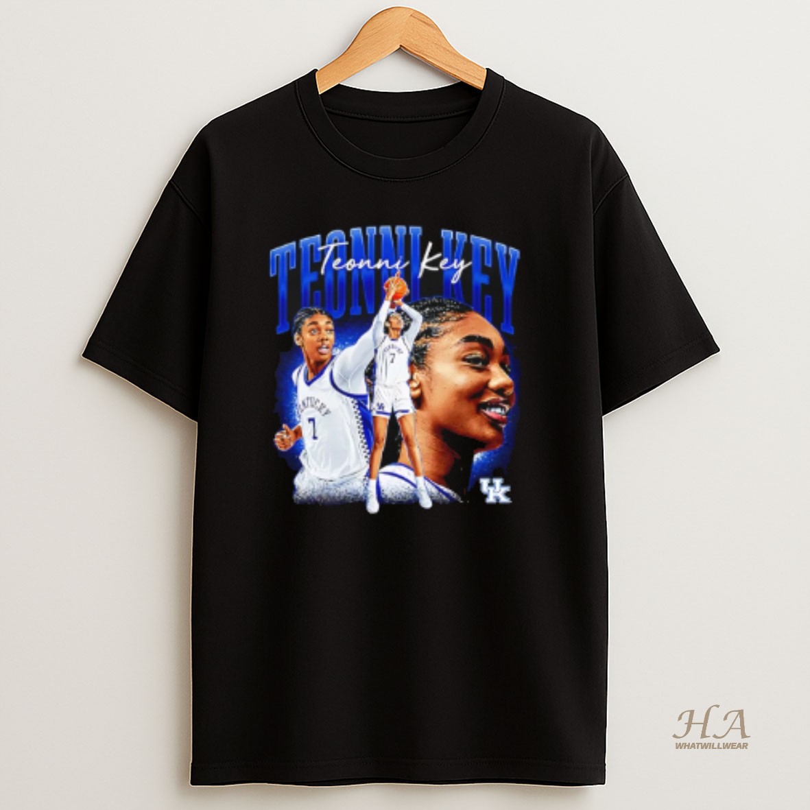 Official Teonni Key Kentucky Womens Basketball Collage T Shirt