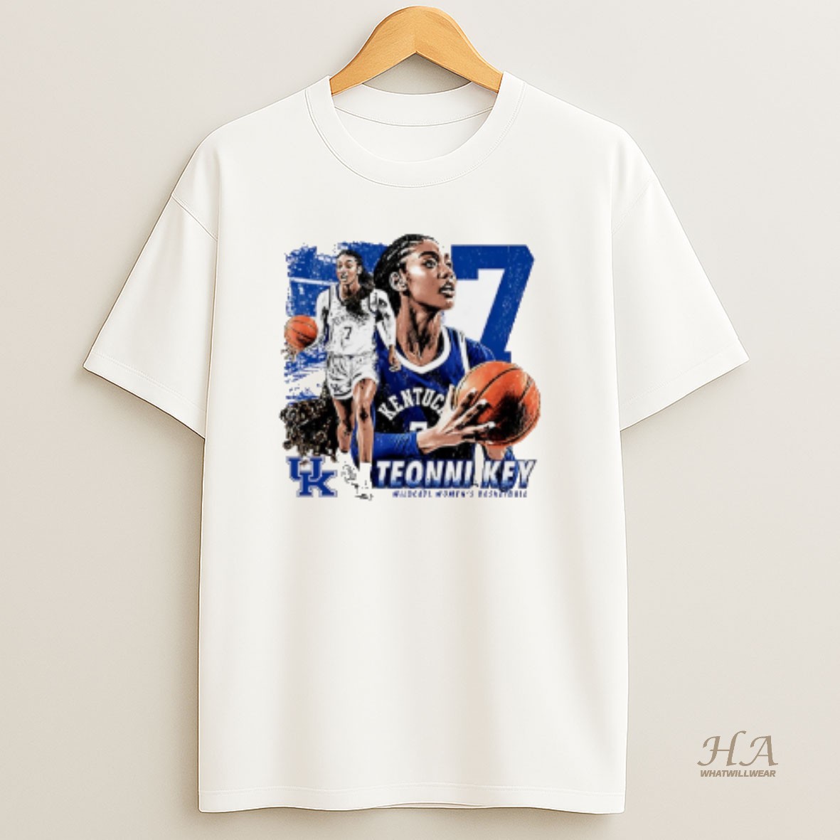 Official Teonni Key Kentucky Womens Basketball Vintage T Shirt
