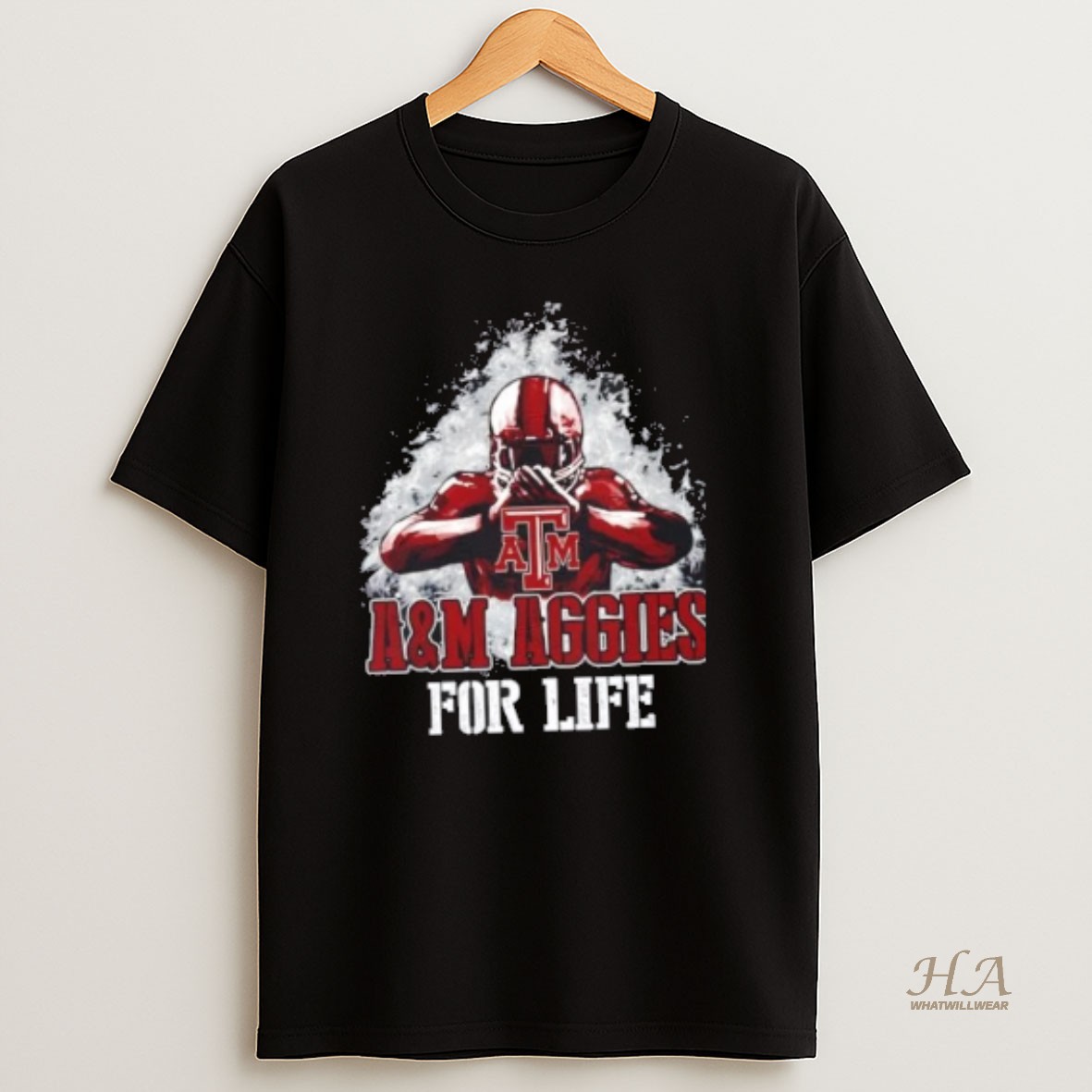 Official Texas Am Aggies Football For Life T Shirt