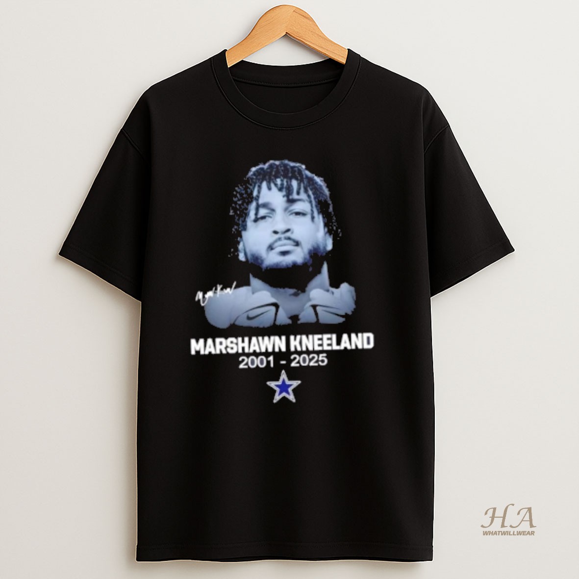 Official Thank You Marshawn Kneeland Dallas Cowboys 2001 2025 Signature T Shirt