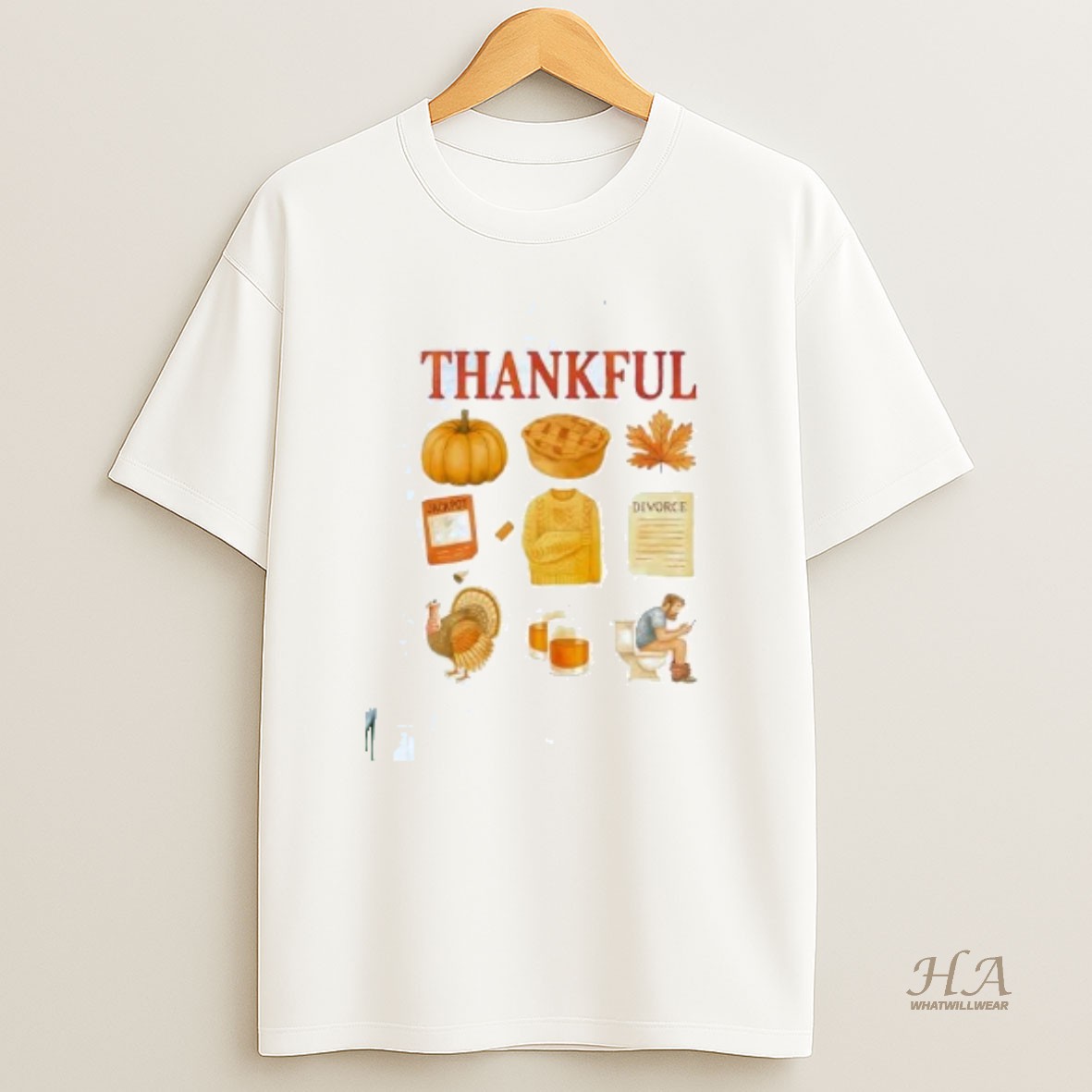 Official Thankful Things Thanksgiving T Shirt